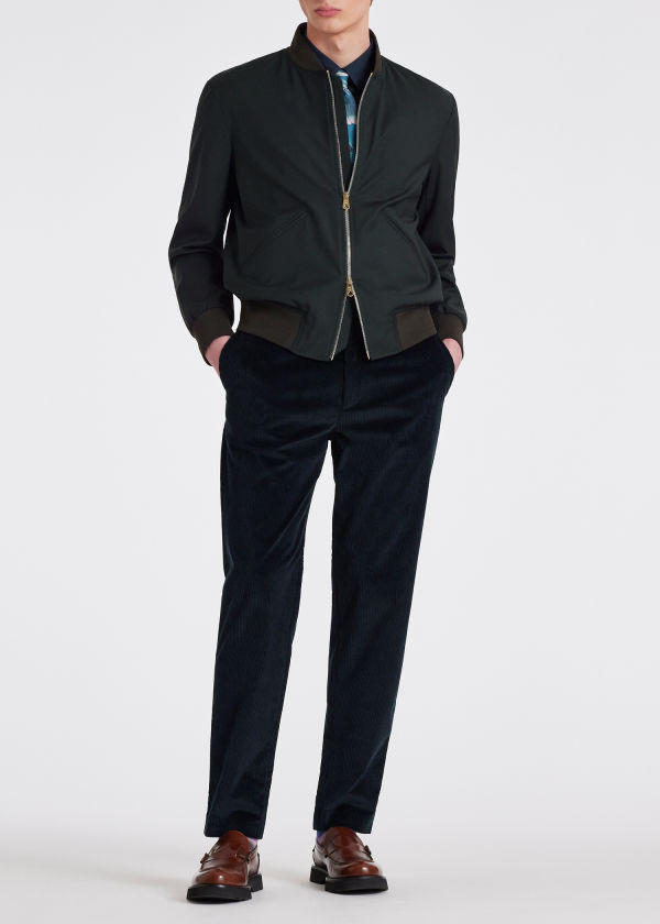 Dark Green 'Storm System' Bomber Jacket