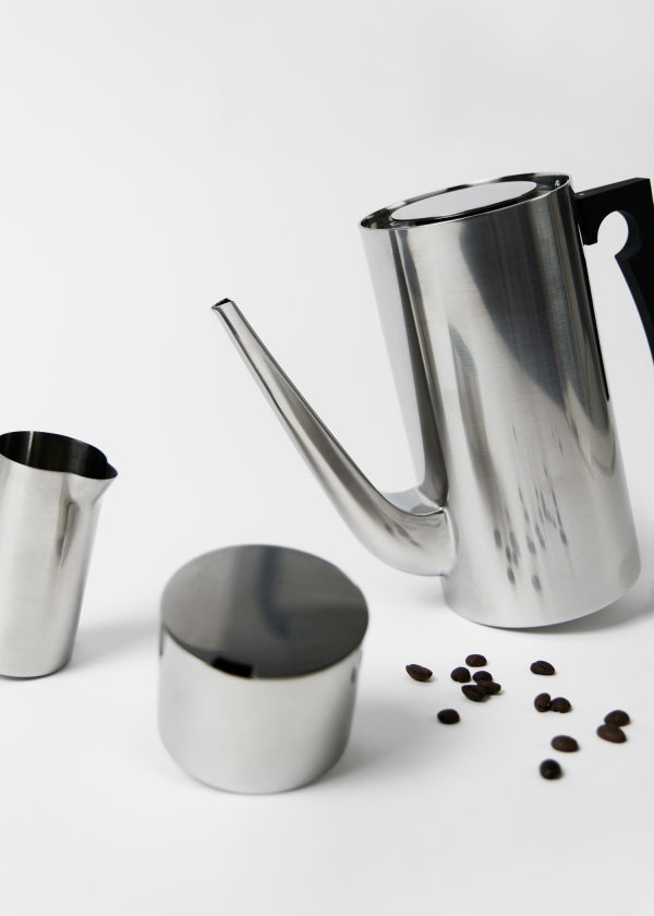Stelton Stainless Steel Coffee Pot by Arne Jacobsen