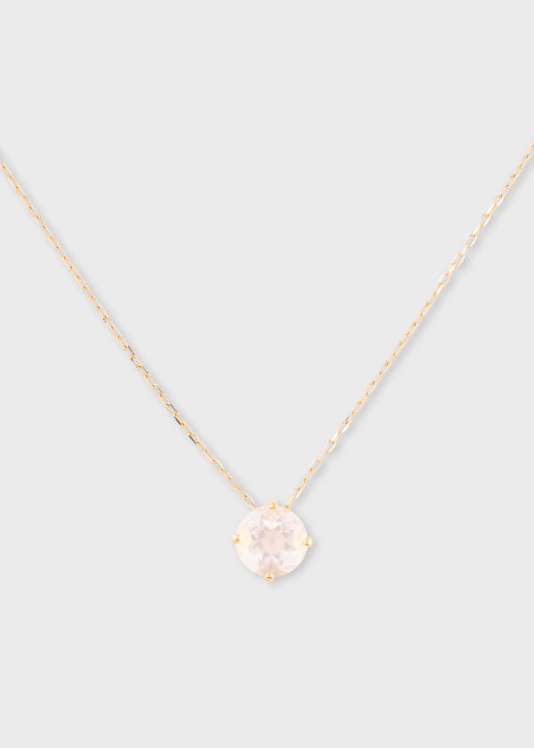 Women's 'Taida' Pink Quartz Gold Necklace by Helena Rohner