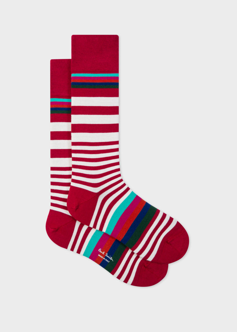Cotton-Blend Striped Socks