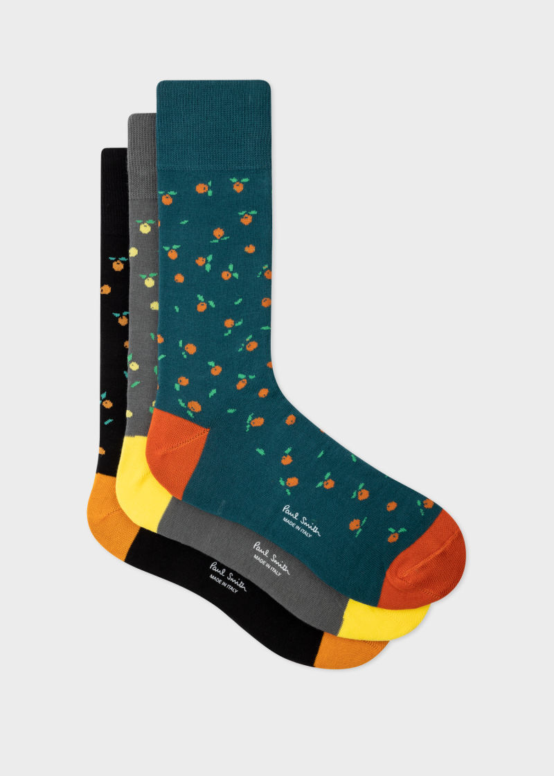 'Orange' Socks Three Pack