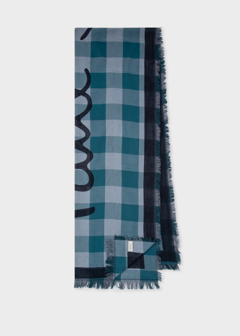 Paul Smith Men Scarf Made In China Jeans RRP£160 Clearance