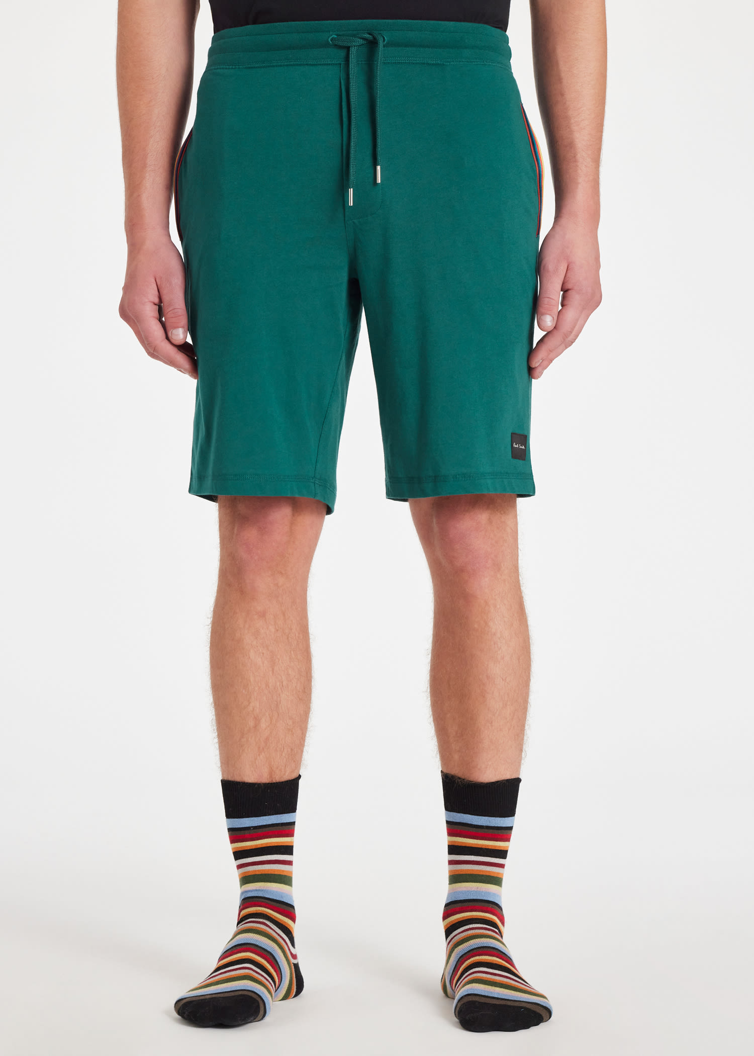 Men s Forest Green Jersey Cotton Lounge Shorts