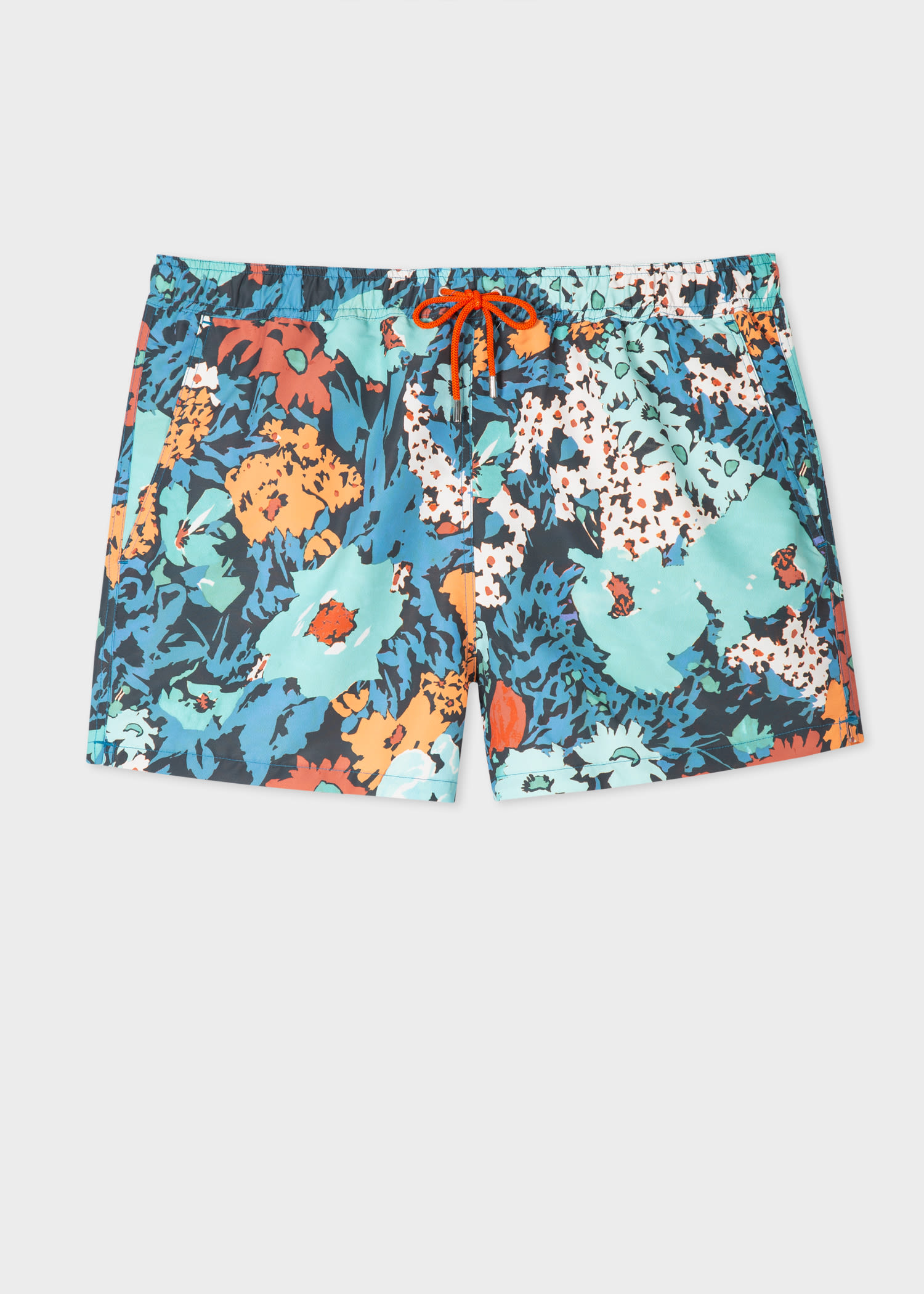 Men's Blue 'Tropical Floral' Swim Shorts