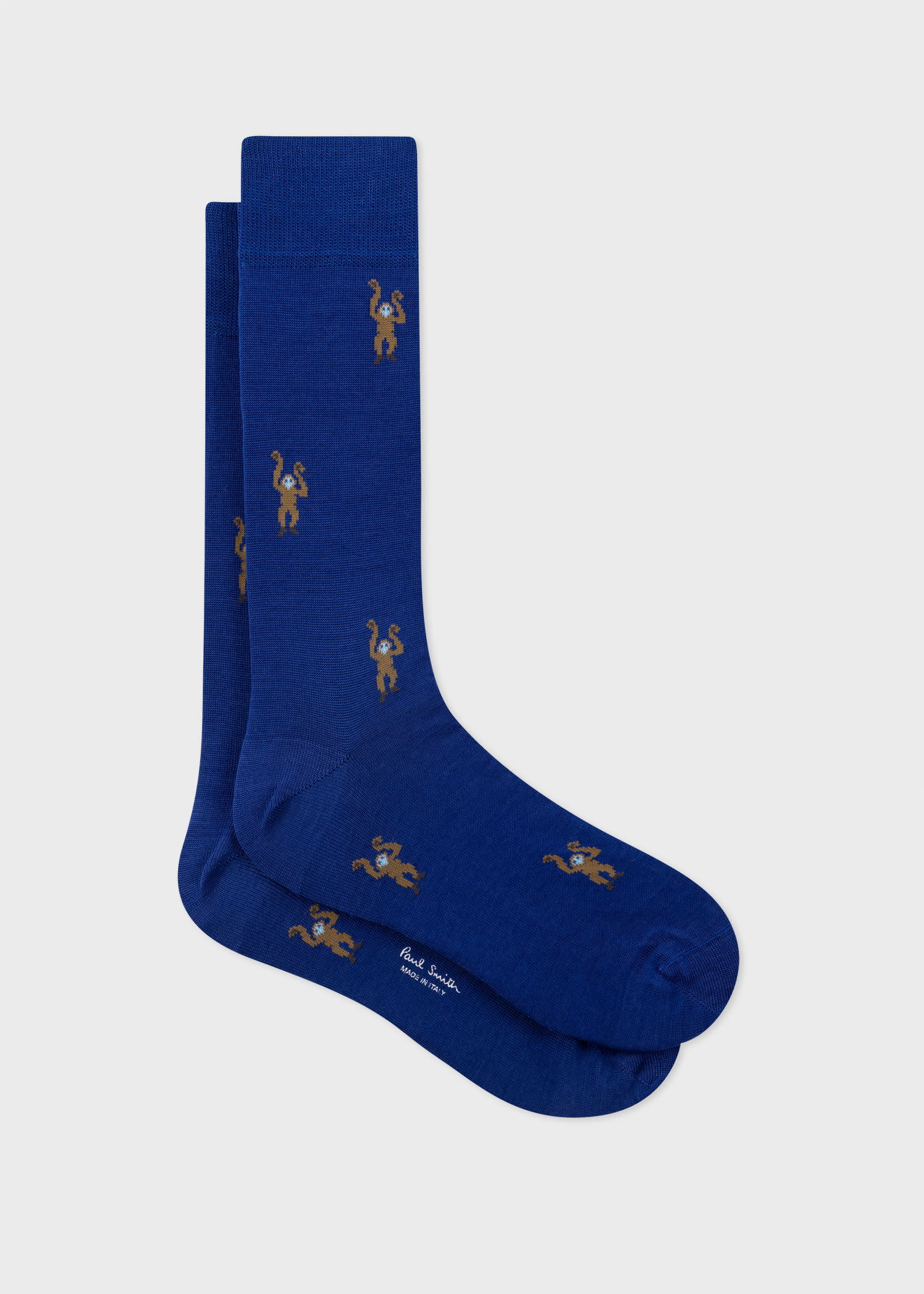 Blue 'Monkey' Socks