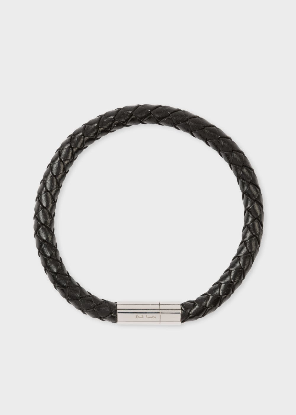 Black Leather Cord Bracelet for Men - Adjustable Cuff Bracelet for Men -  Nadin Art Design - Personalized Jewelry