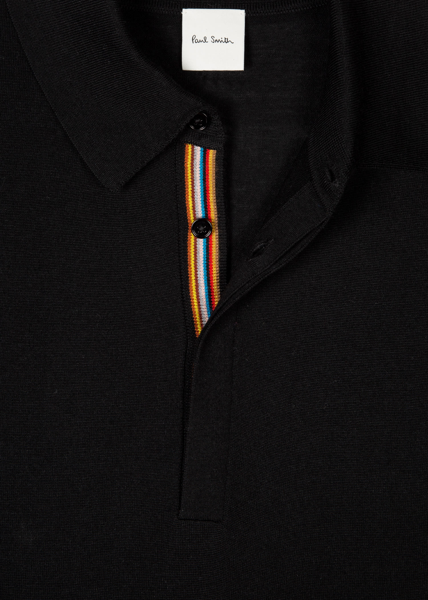 merino long sleeve polo shirt