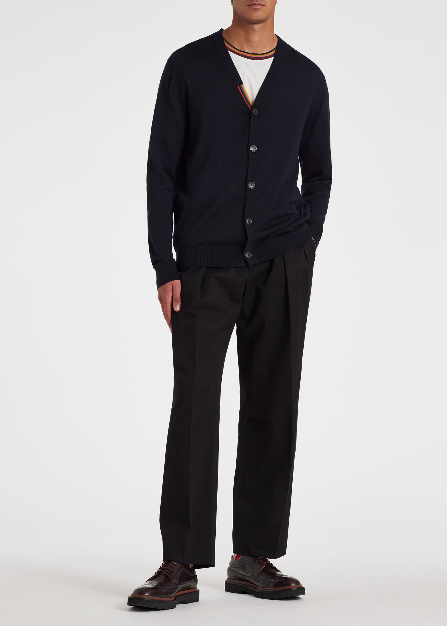 paul smith black cardigan