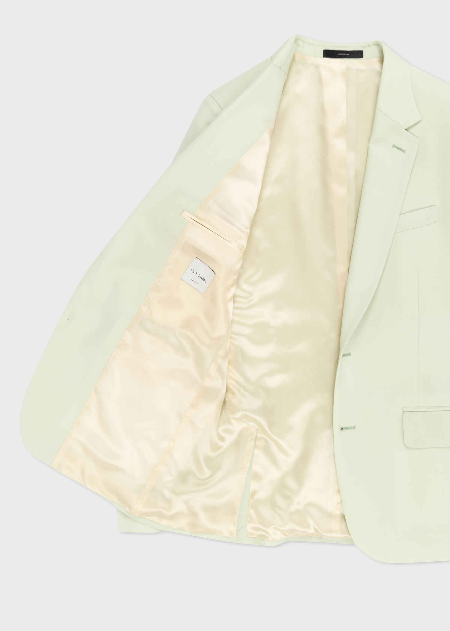 The Soho - Tailored-Fit Mint Green Wool-Mohair Suit