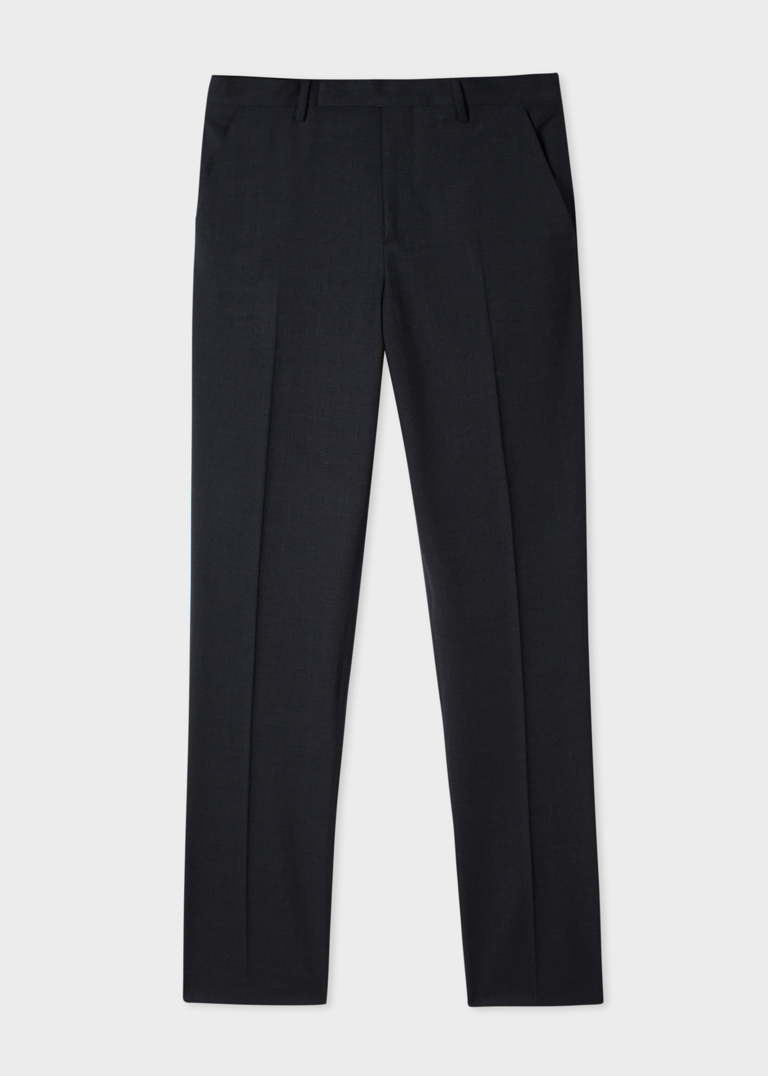 Men's Slim-Fit Grey Wool 'A Suit To Travel In' Trousers