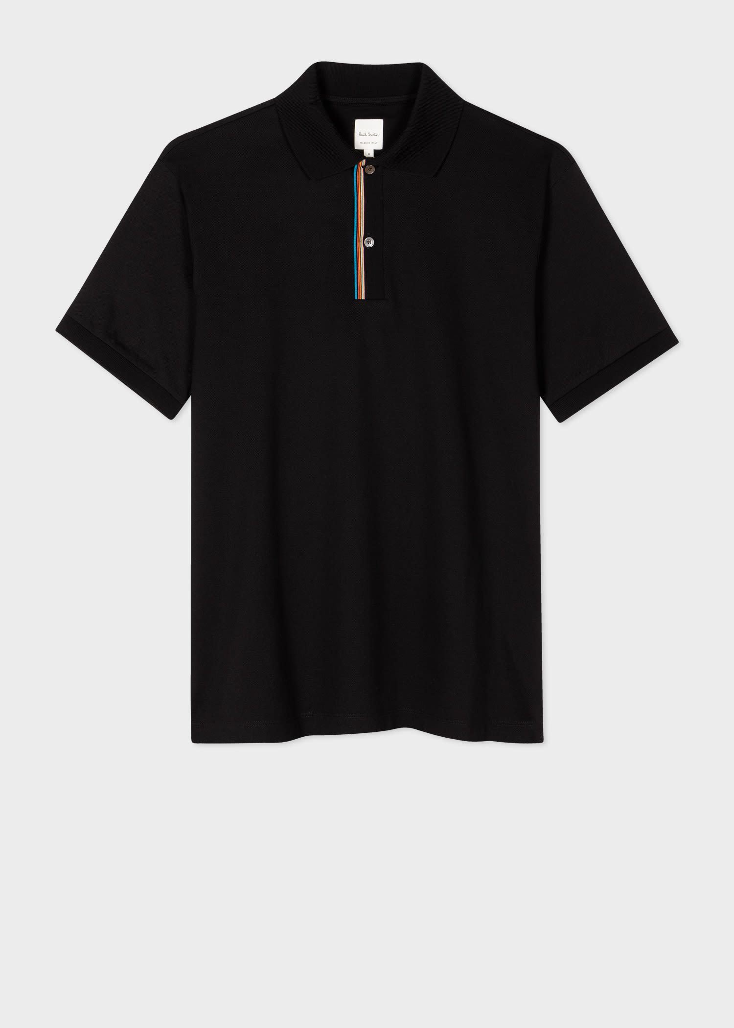 Navy Signature-striped cotton polo shirt, Paul Smith