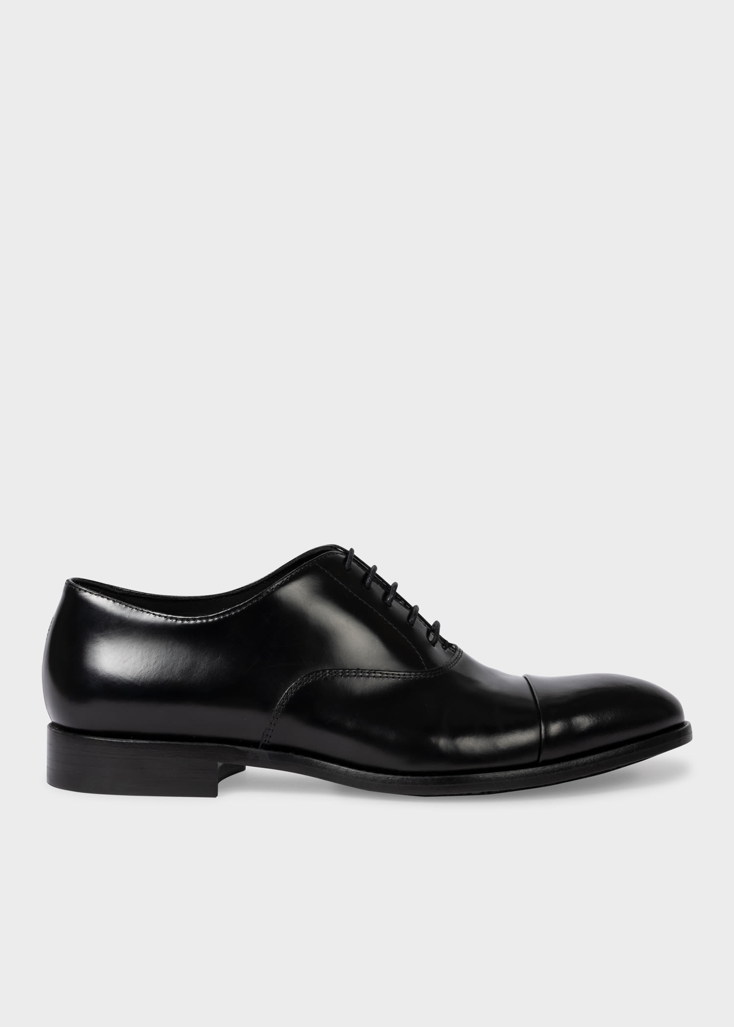 Men's Black High-Shine Leather 'Brent' Shoes