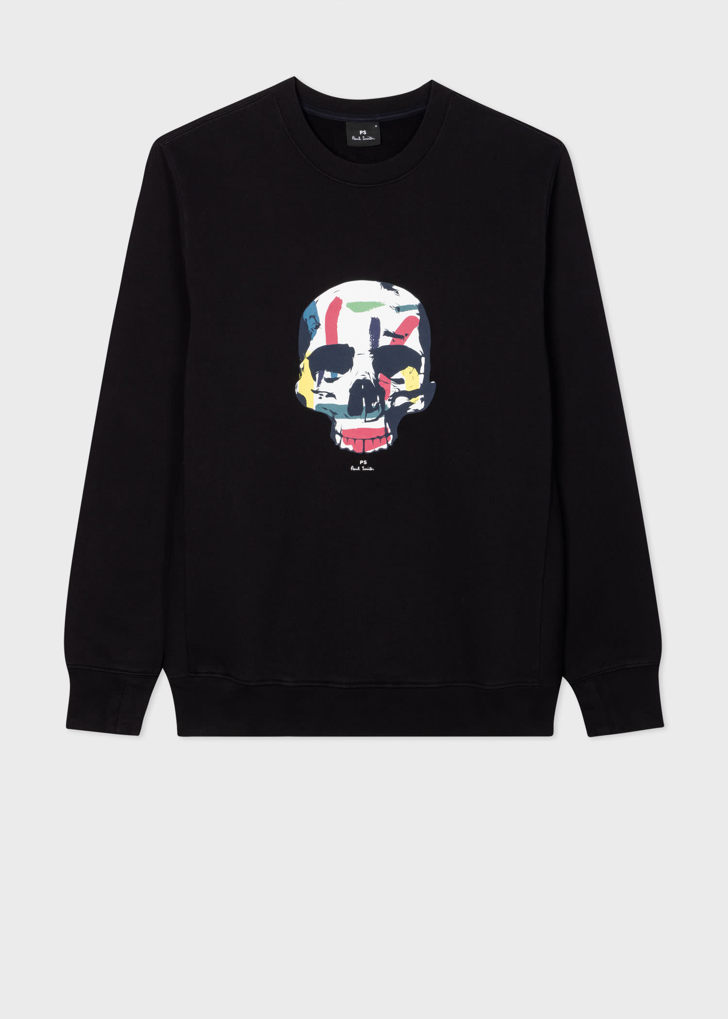 Men s Black Organic Cotton Skull Sweatshirt