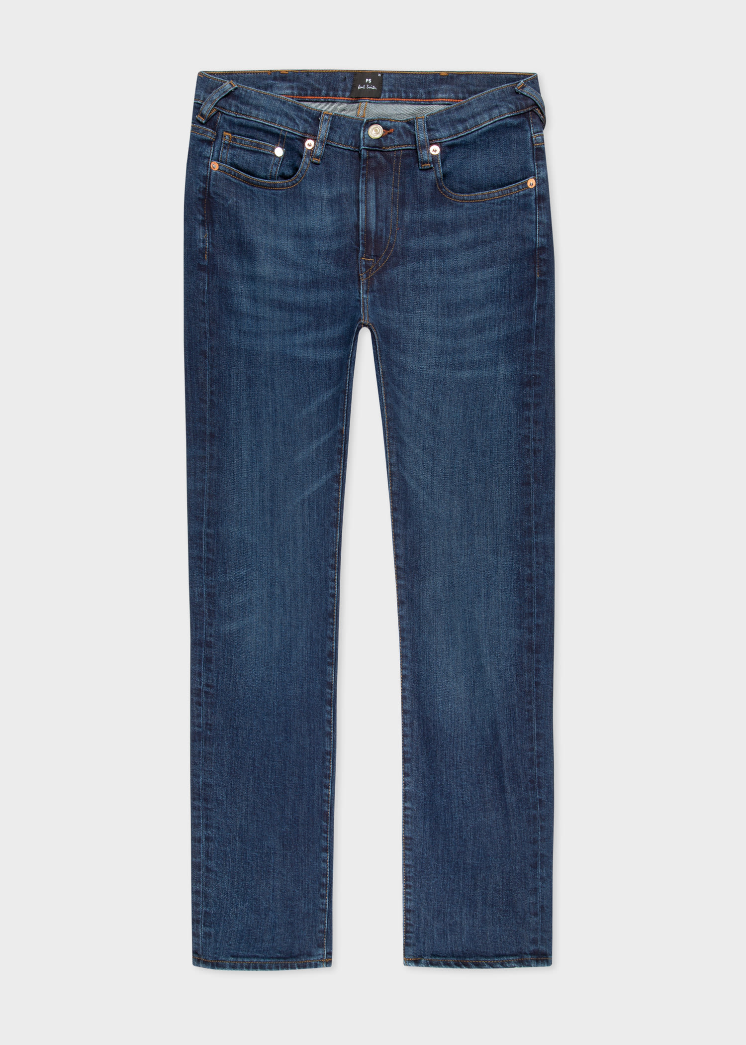 Slim-Fit Antique-Wash 'Dry Indigo' Jeans