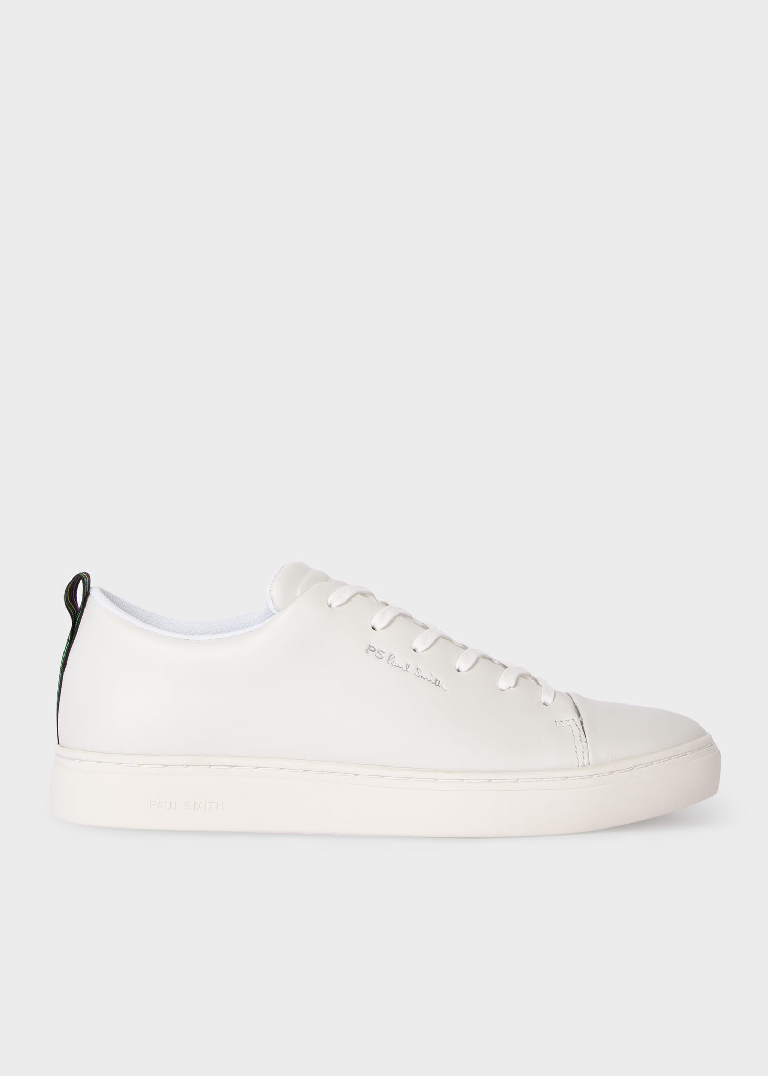 Men's White Leather 'Lee' Trainers
