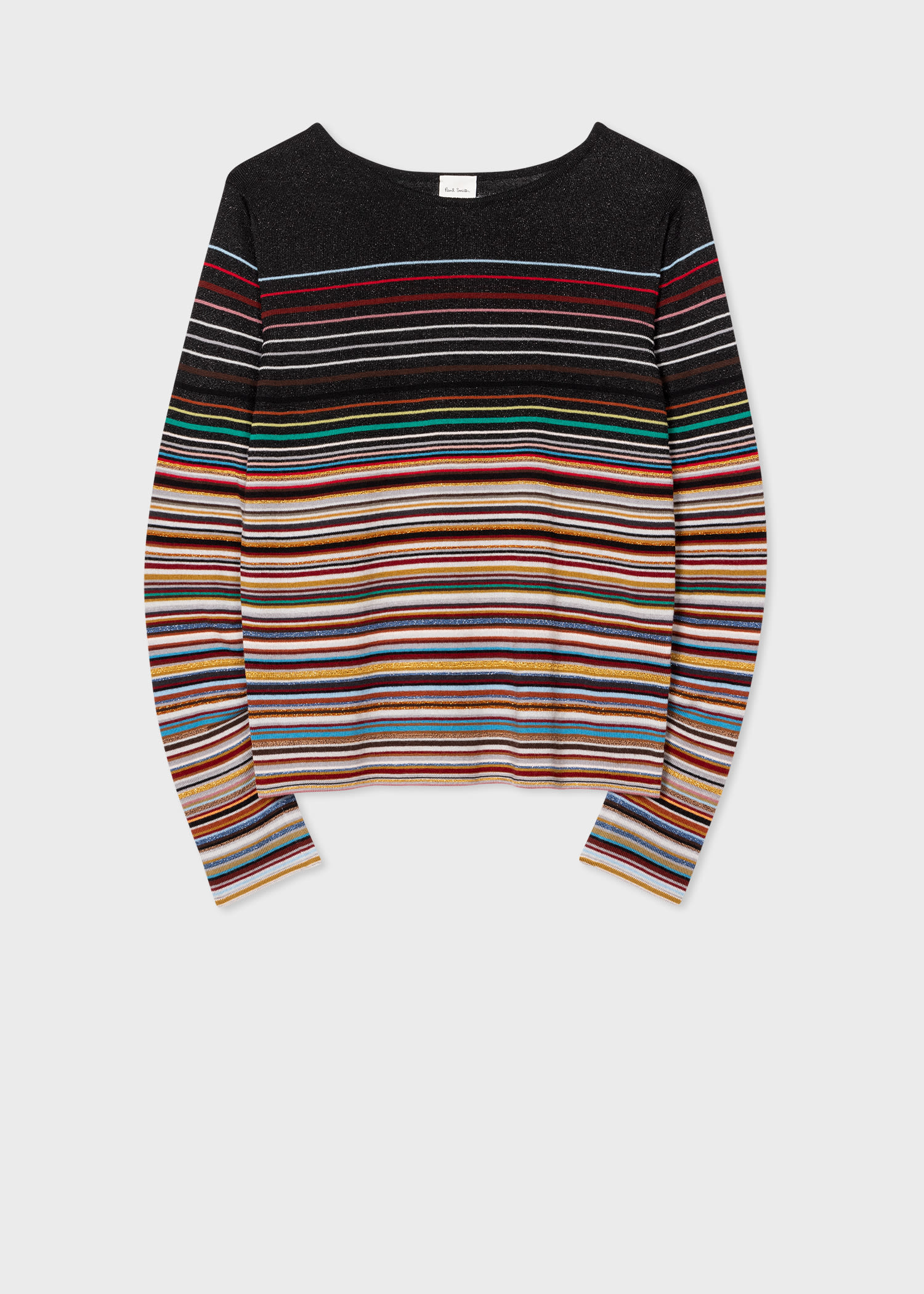 Women's Knitted 'Signature Stripe' Glitter Sweater