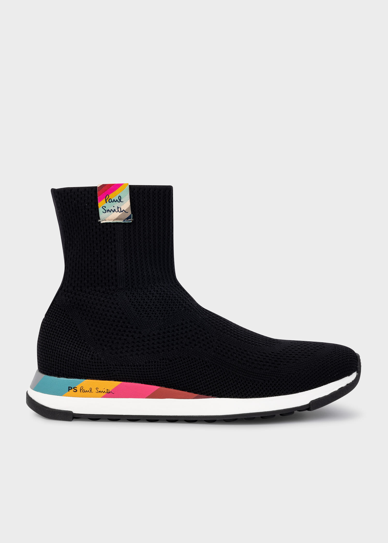 Women s Black Comet Swirl Sock Boots