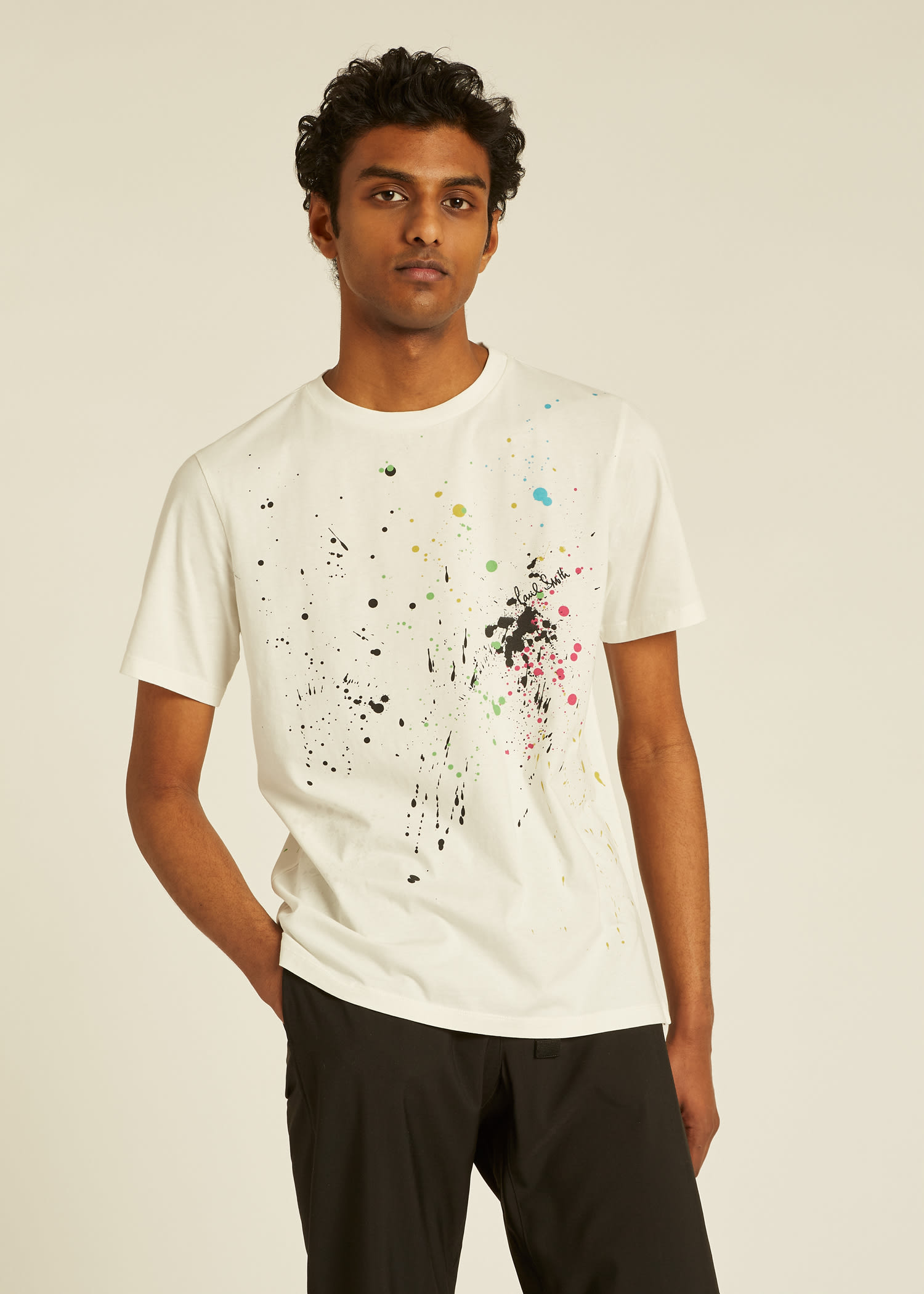white paint shirt