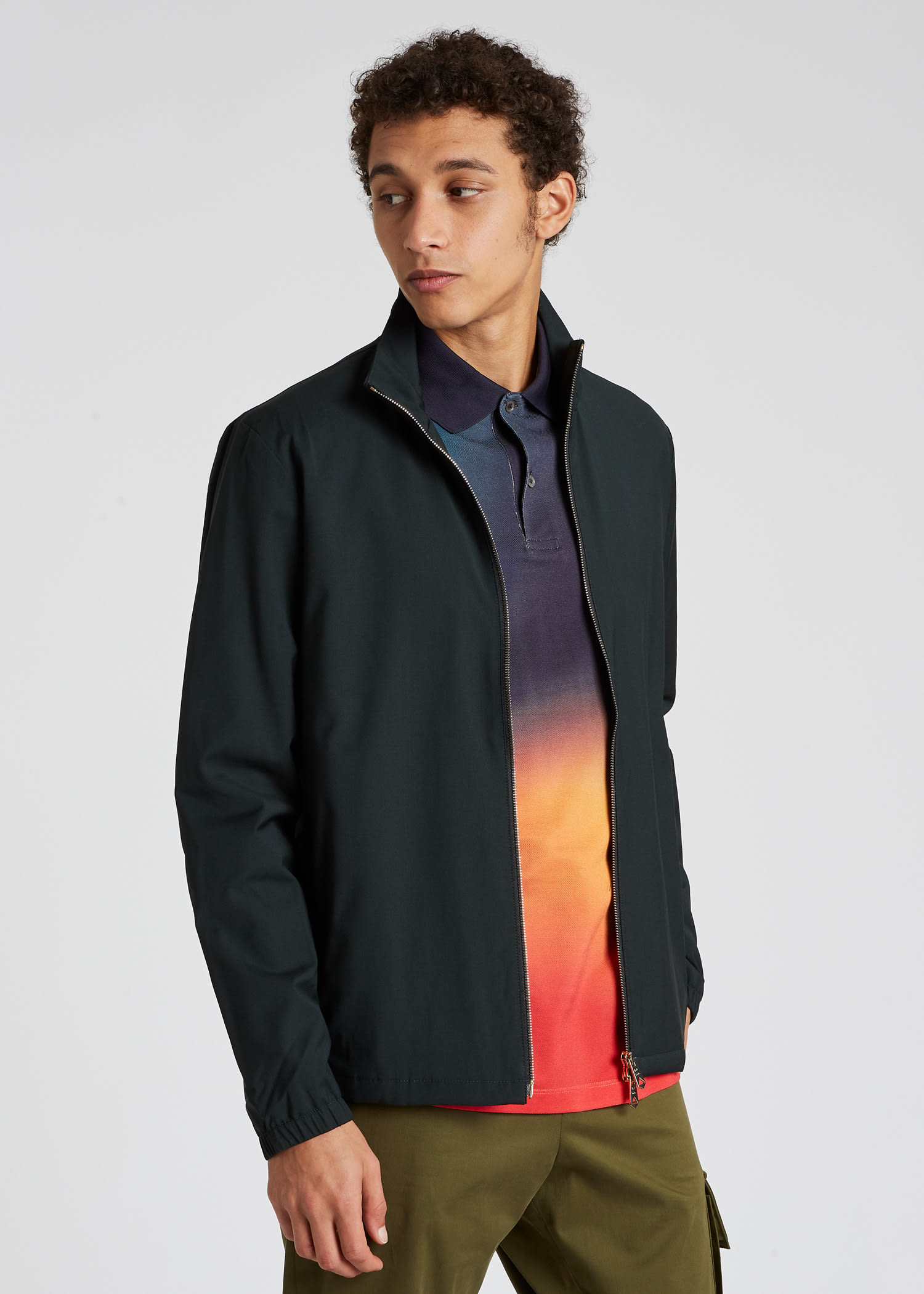 dark green track jacket