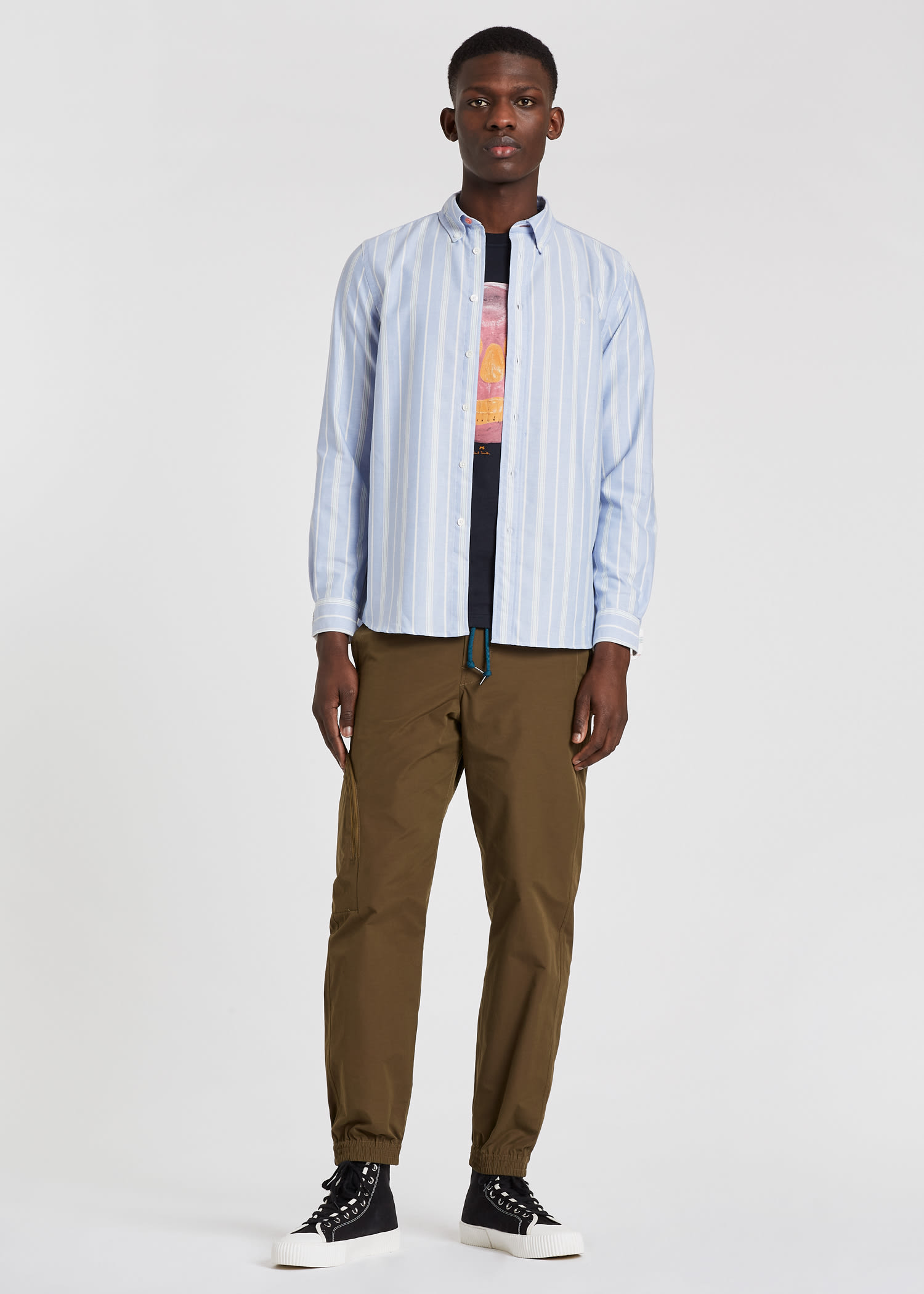 balenciaga pinstripe shirt