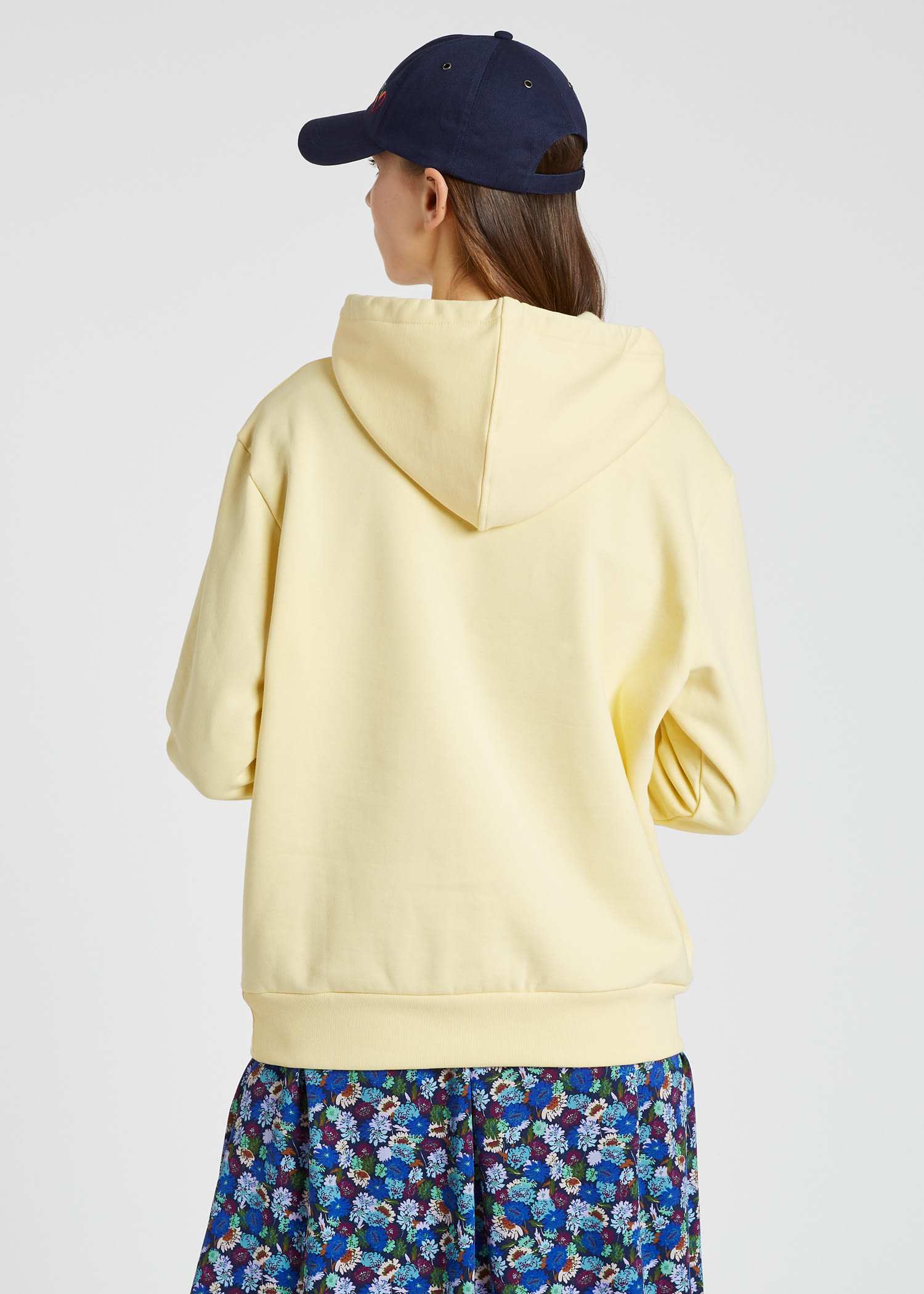 pastel yellow hoodie women's