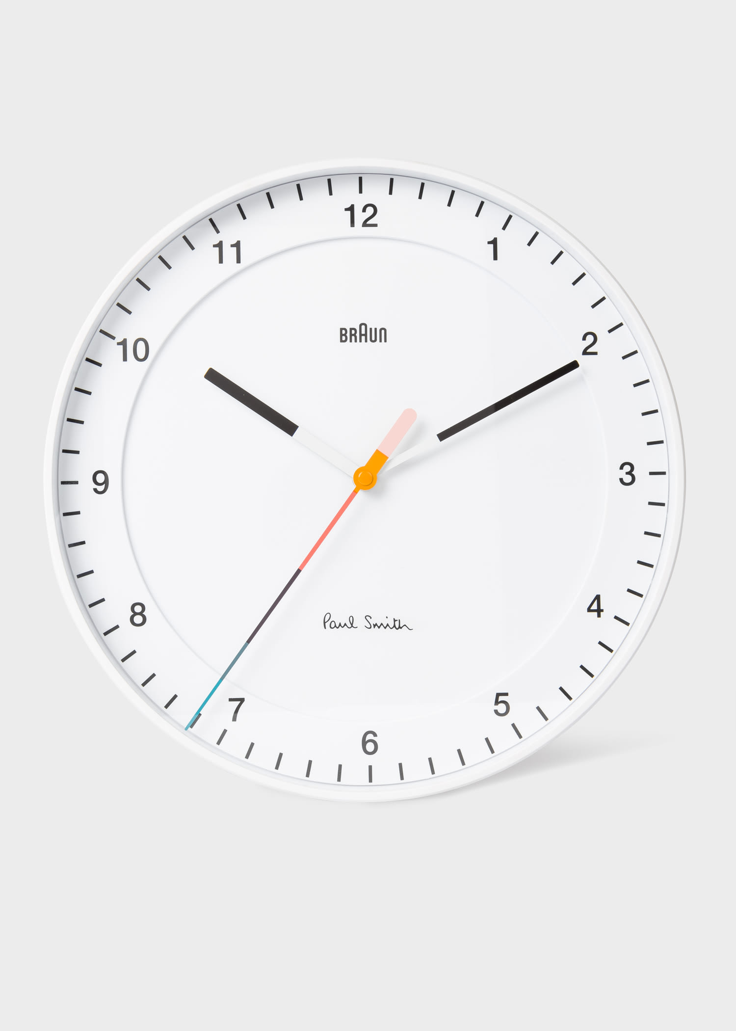 Paul Smith + Braun® White Classic Large Analogue Quartz Wall Clock.