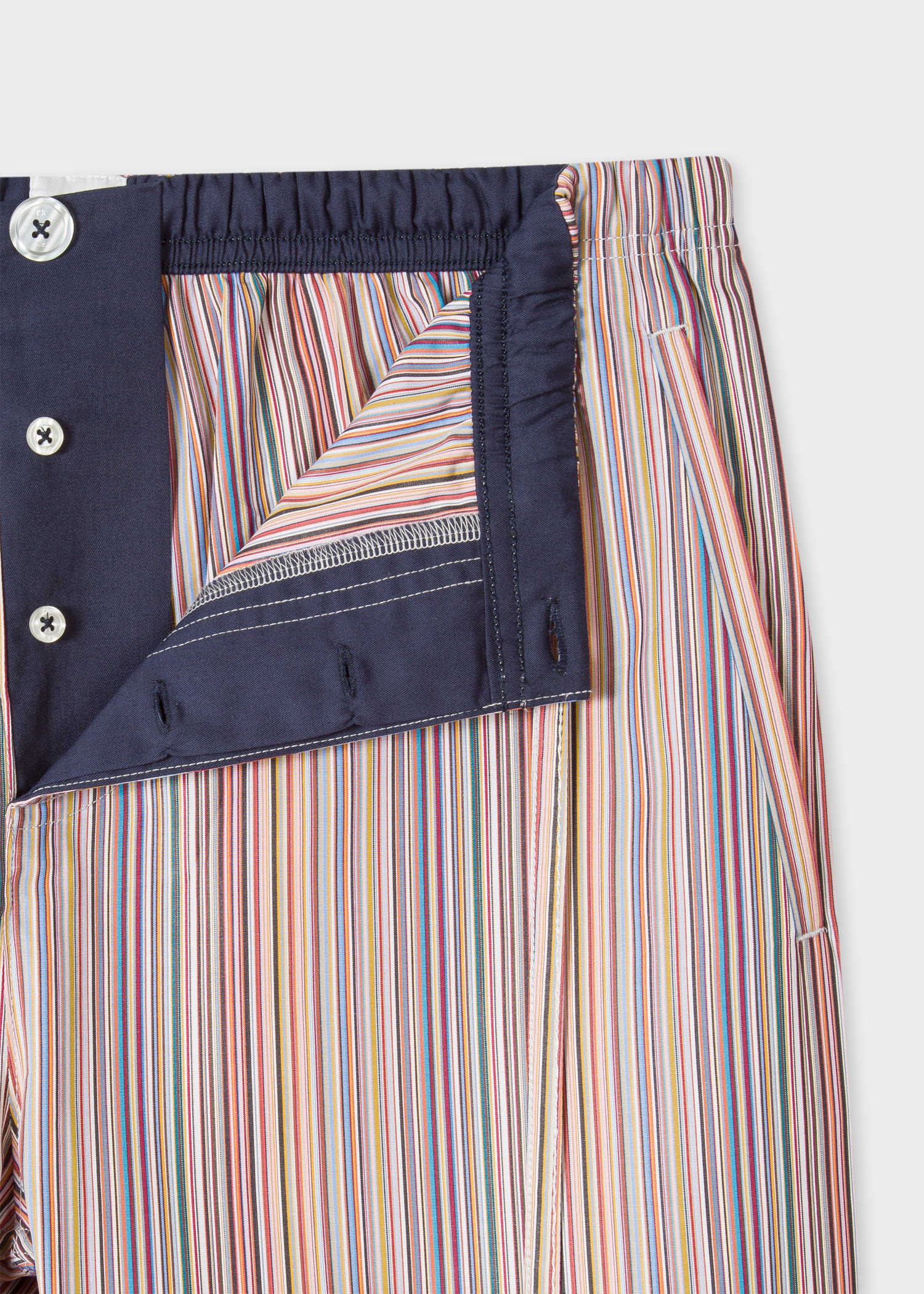 PAUL SMITH mens striped cotton pyjamas PJs Artist Stripe MEDIUM