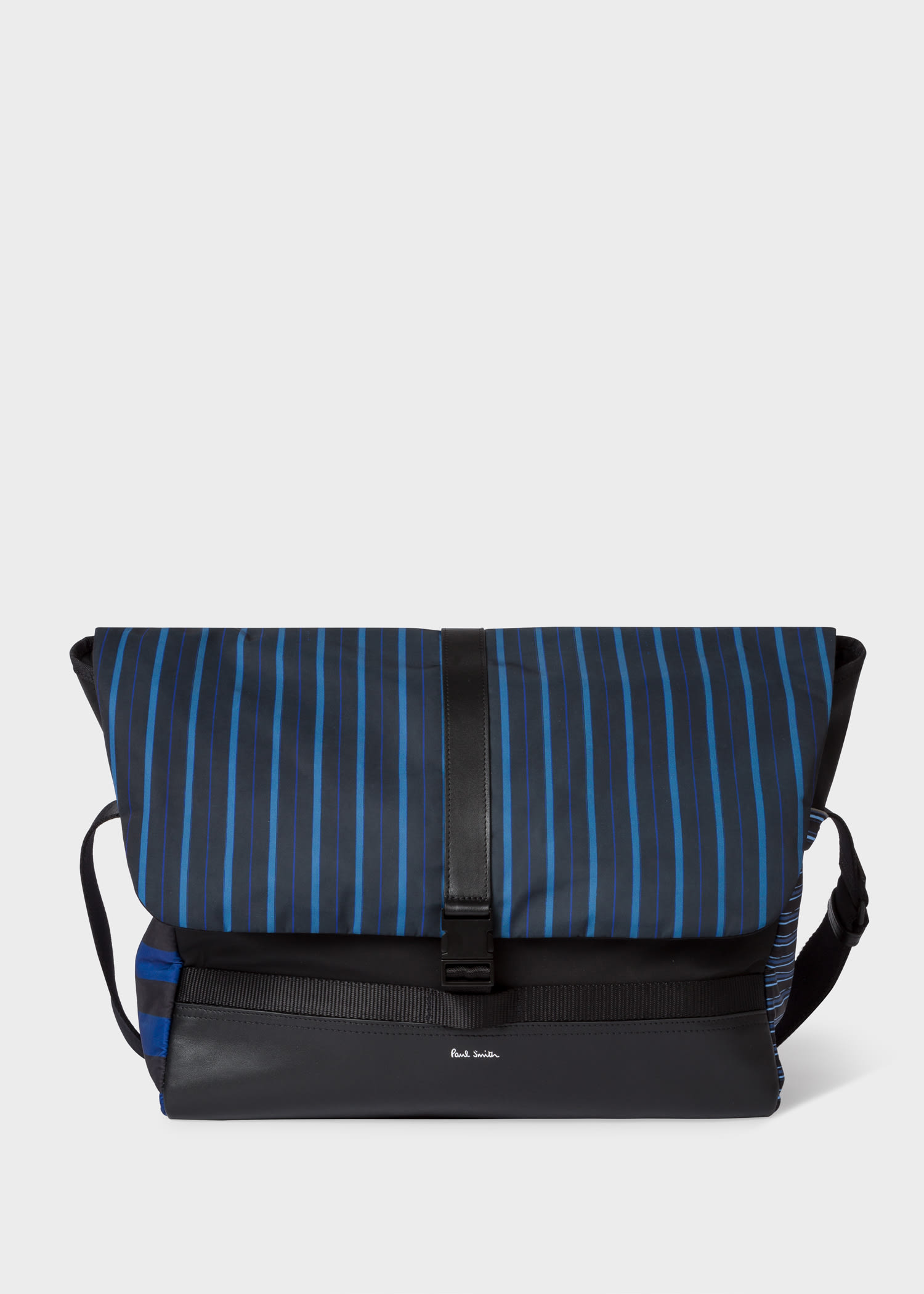 폴 스미스 Paul Smith Blue And Black Stripe Courier Bag