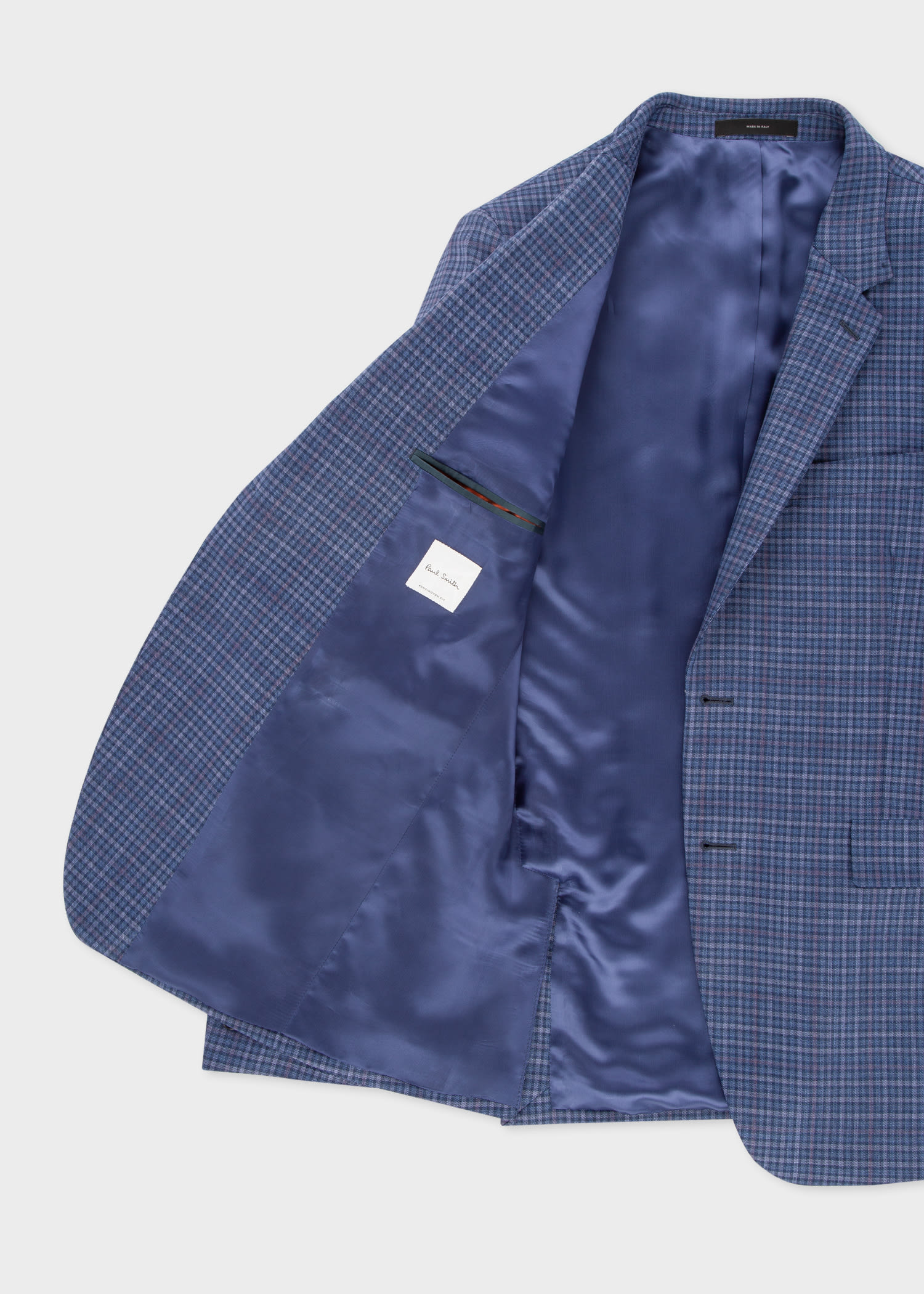 The Kensington - Men's Slim-Fit Light Blue Check Wool Suit