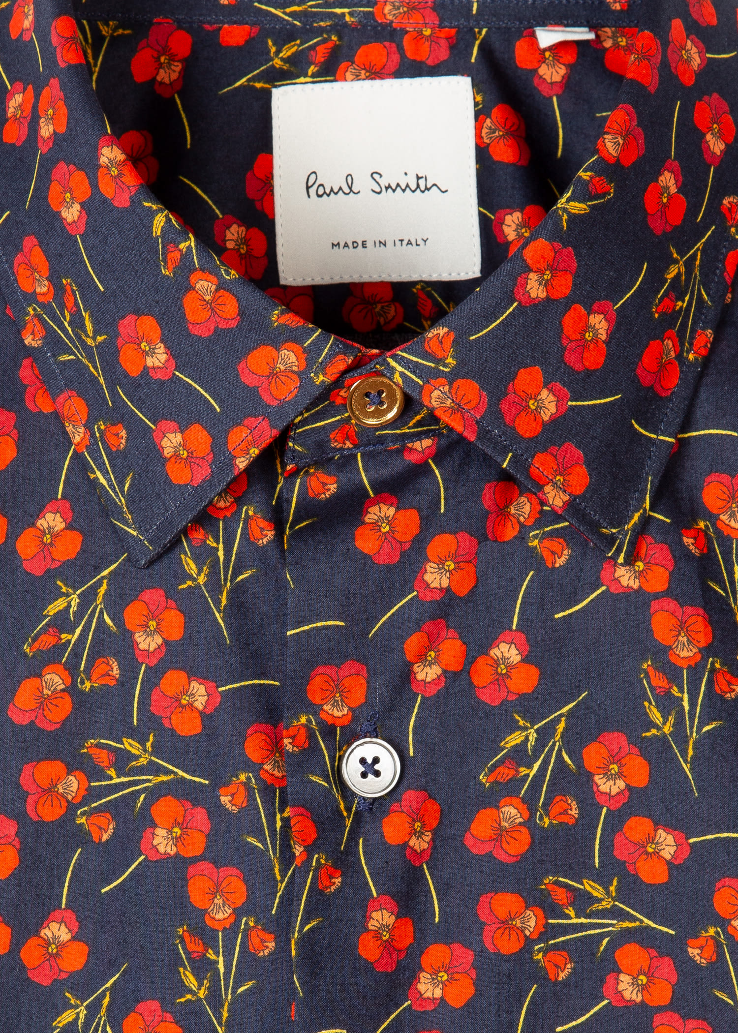 £75.00 Paul Smith T-shirt BNWT PS Coral Floral Regular-fit UK Seller RRP