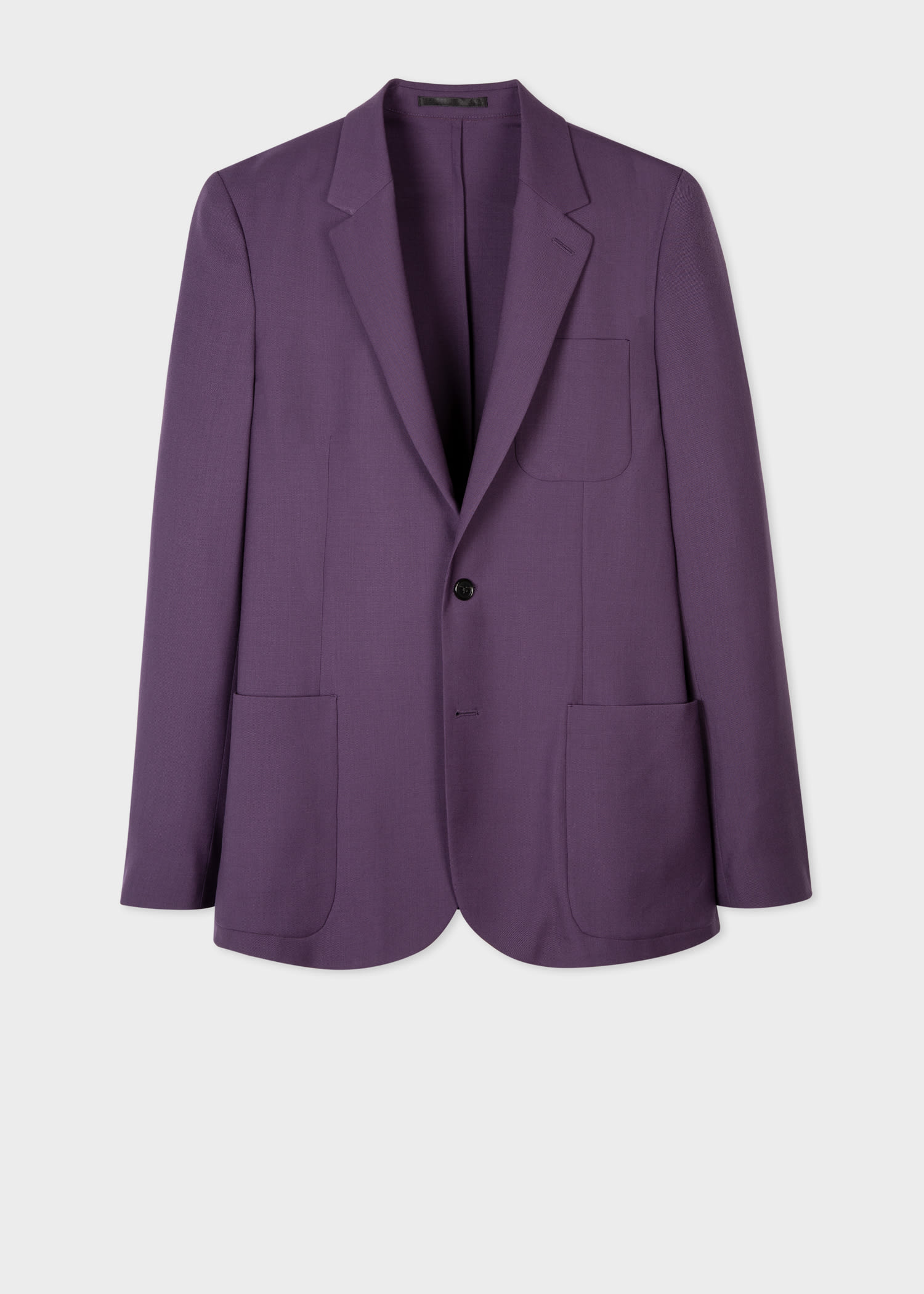 폴 스미스 블레이저 Paul Smith A Suit To Travel In - Purple Patch-Pocket Unlined Blazer