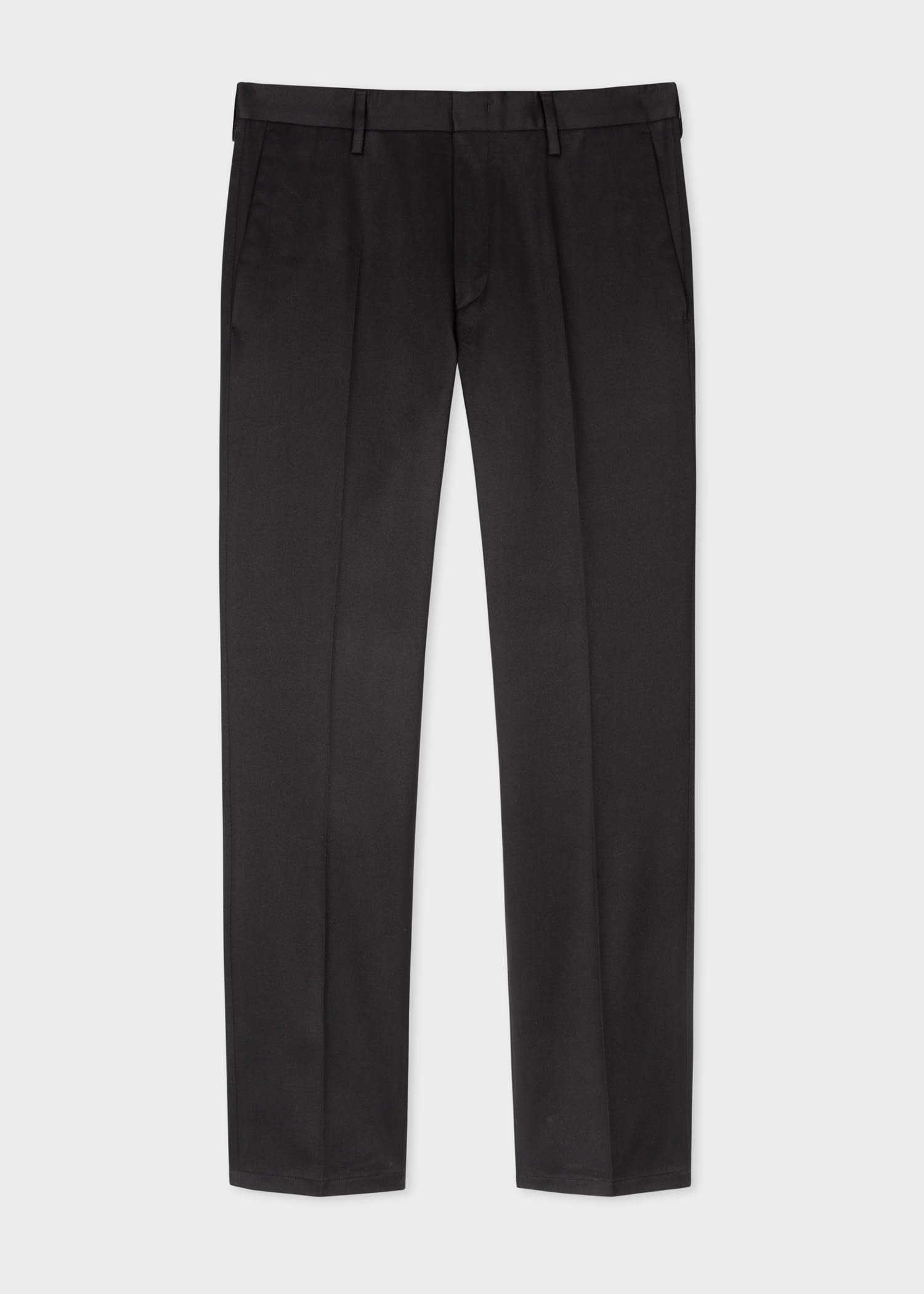 Slim-Fit Black Organic Cotton-Stretch