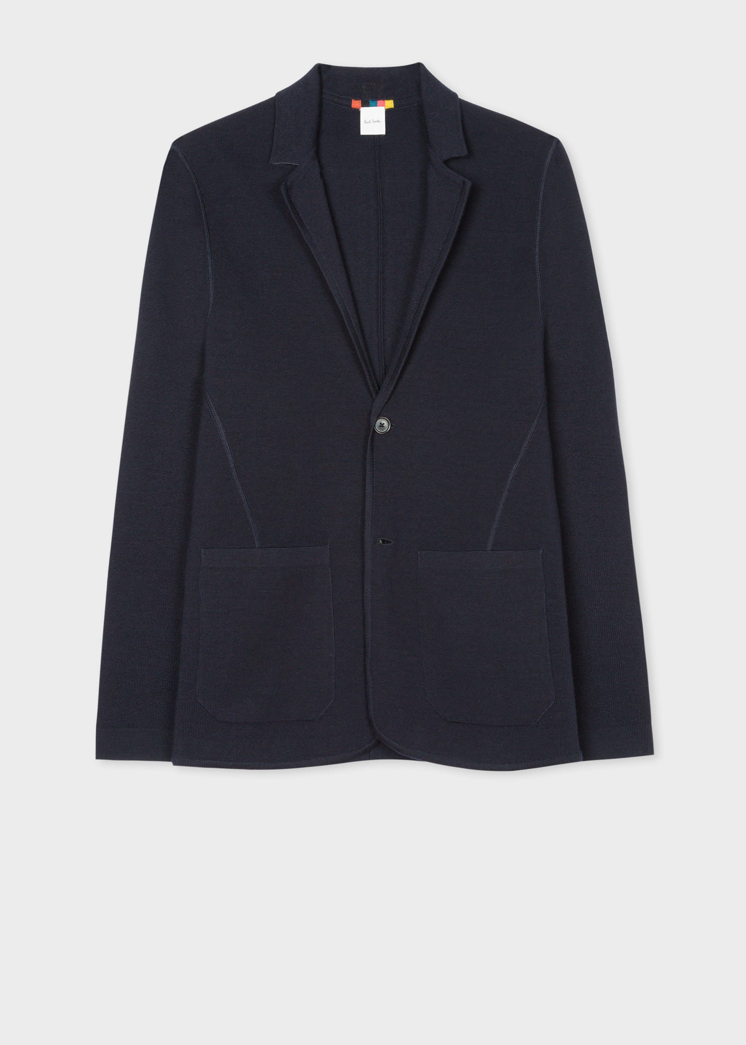 Mens navy wool cardigan