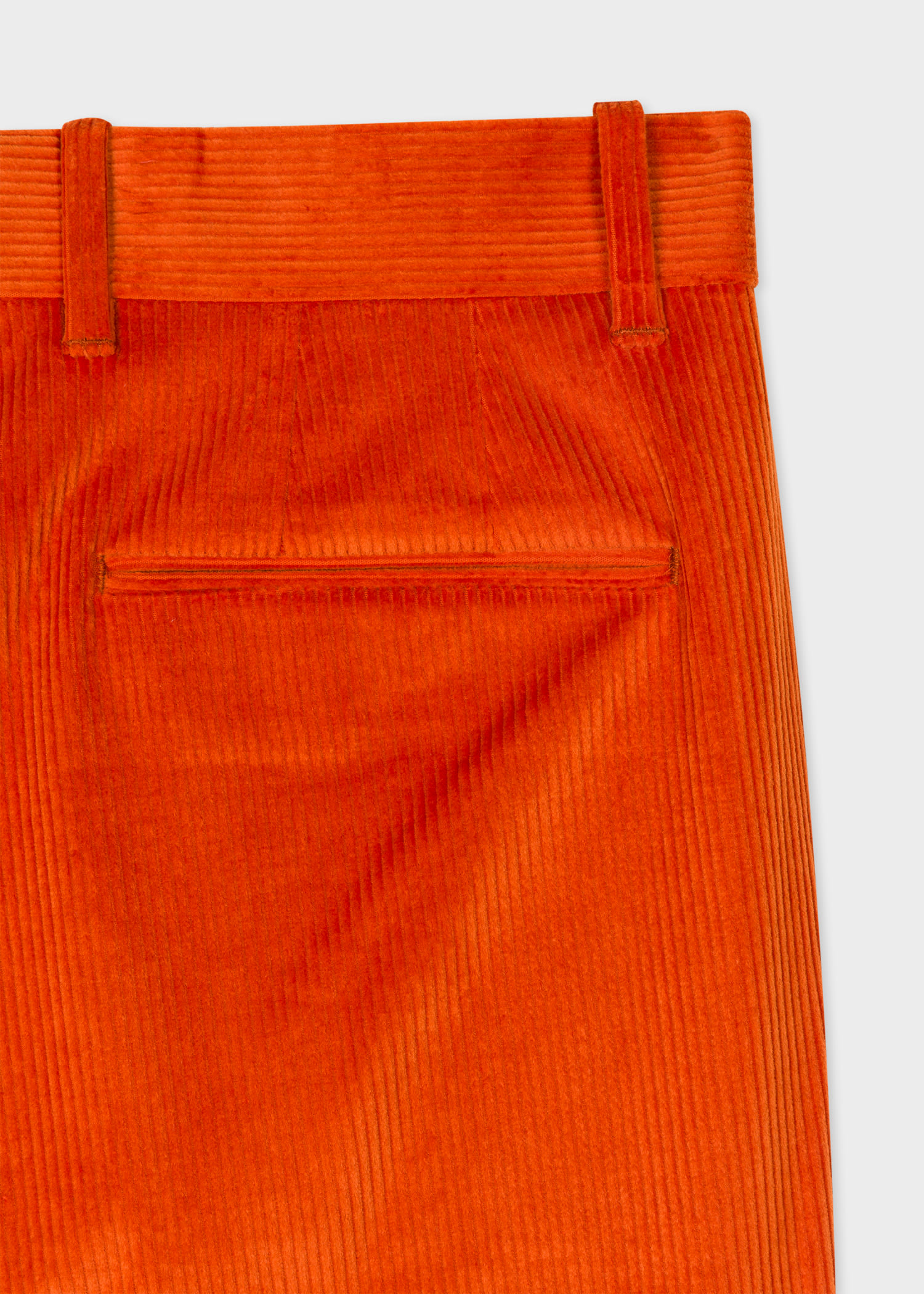 Pantalon Orange Velours Cotele En Coton Et Cachemire Paul Smith Francais