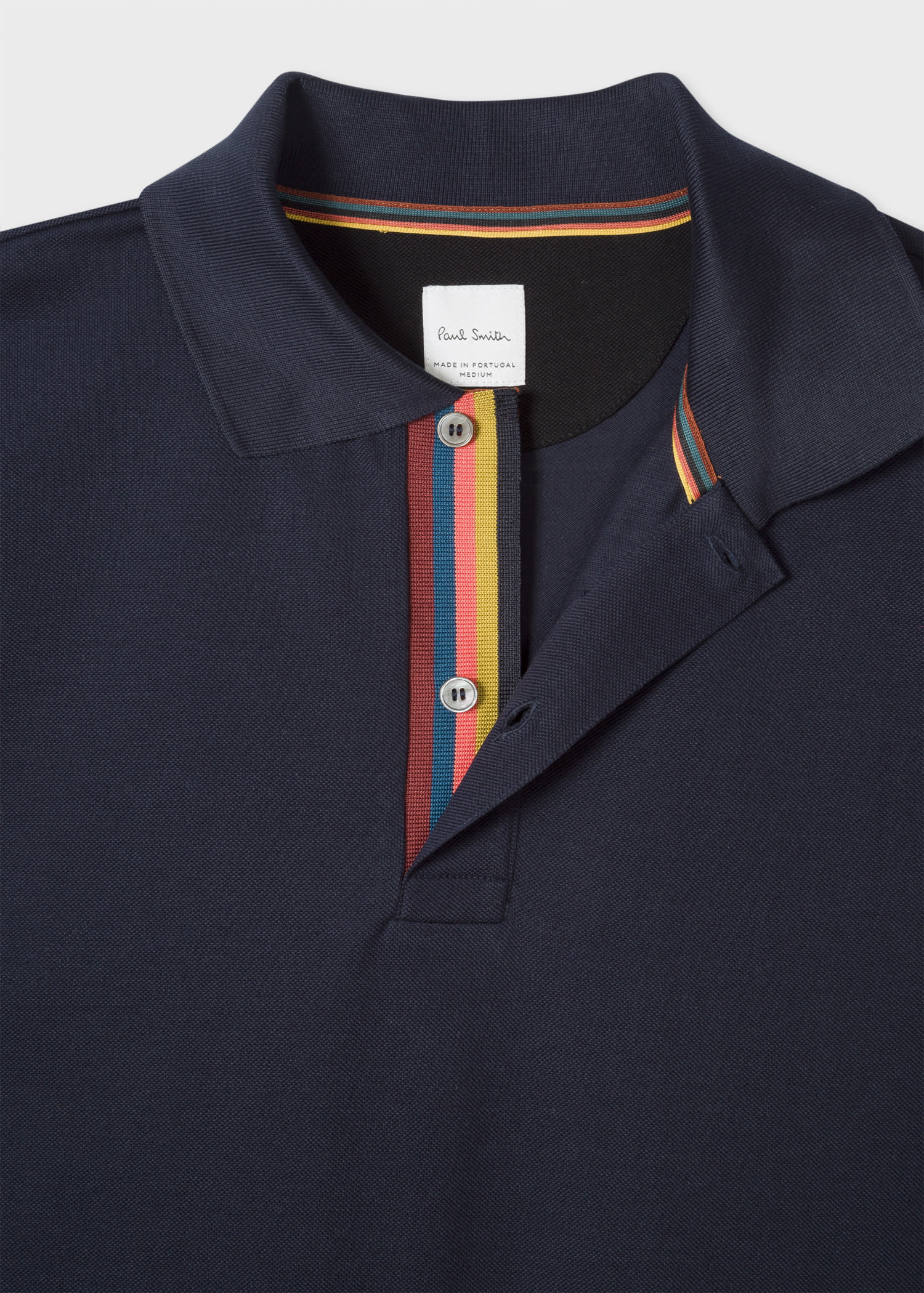 Men's Slim-Fit Dark Navy Cotton-Piqué Polo Shirt With 'Artis - Paul Smith