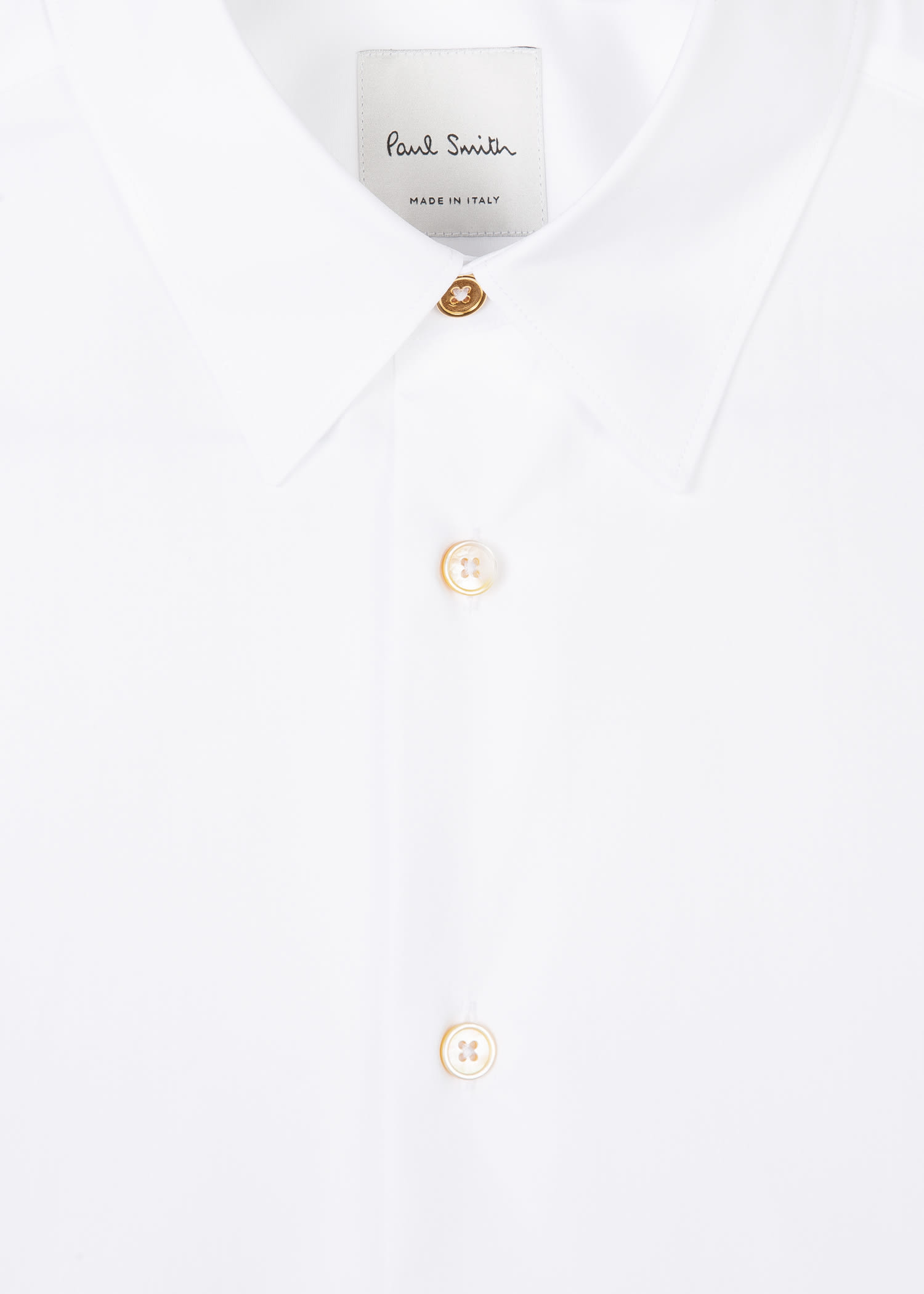 Soft collar white shirt
