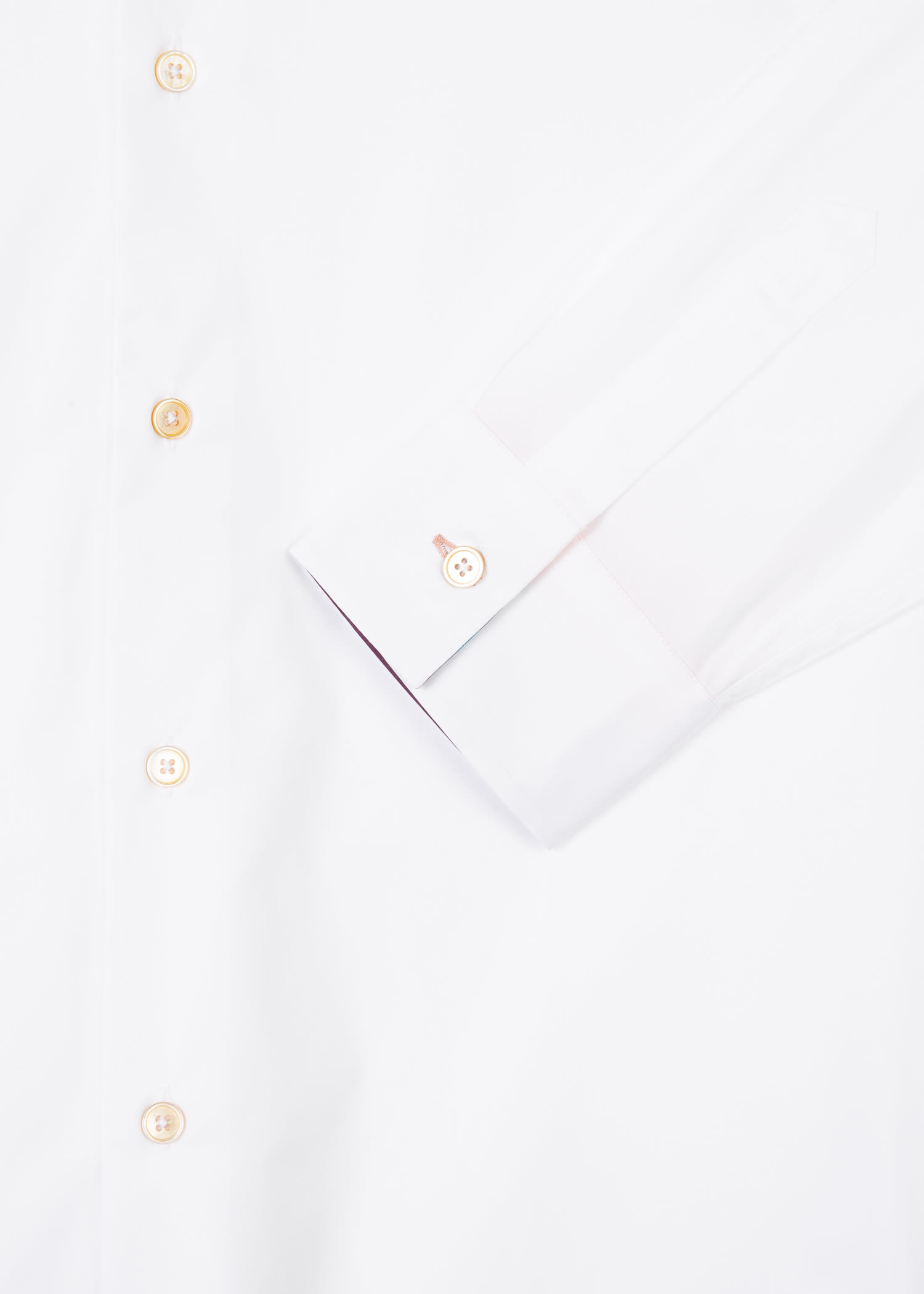 Men's White Tailored-Fit Soft Collar