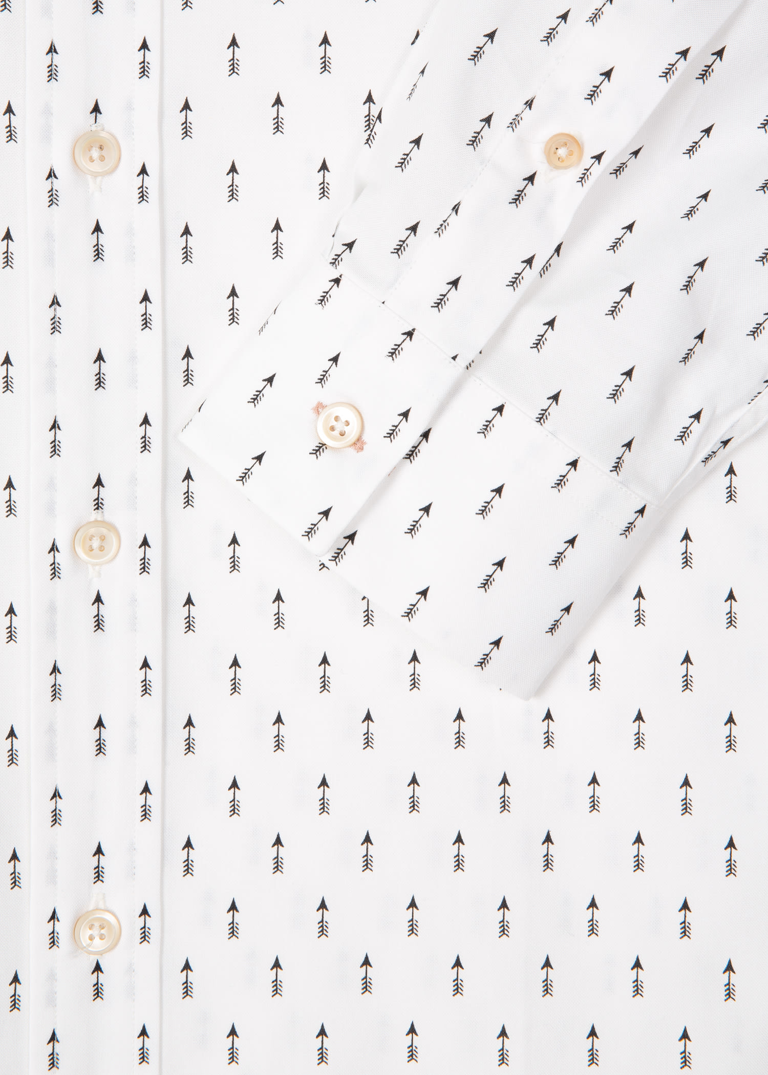 Men S Classic Fit White Arrow Print Cotton Shirt Paul Smith Us Men S Classic Fit White Arrow Print Cotton Shirt Paul Smith Us