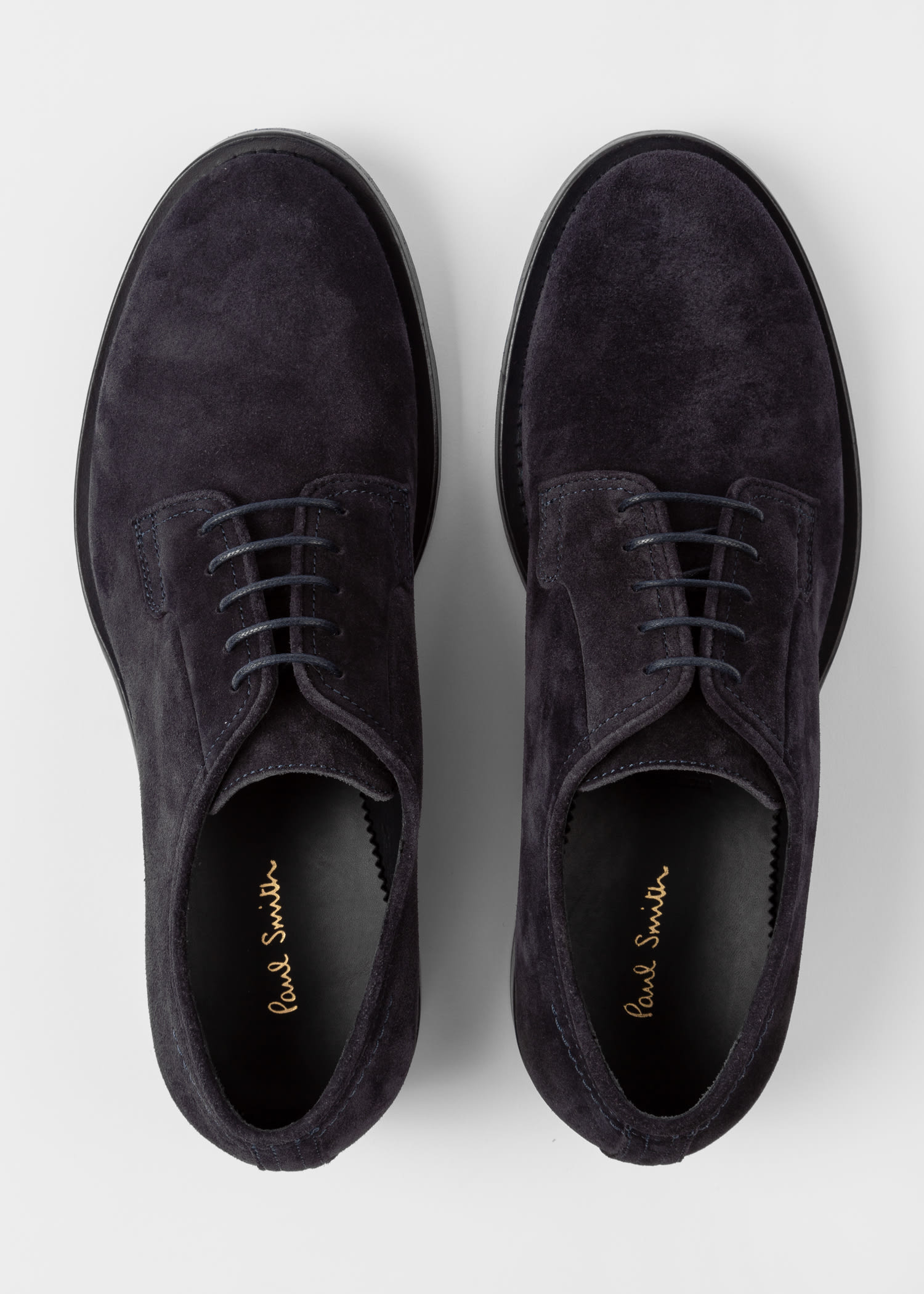 Navy Suede 'Pullman' Derby Shoes - Paul Smith