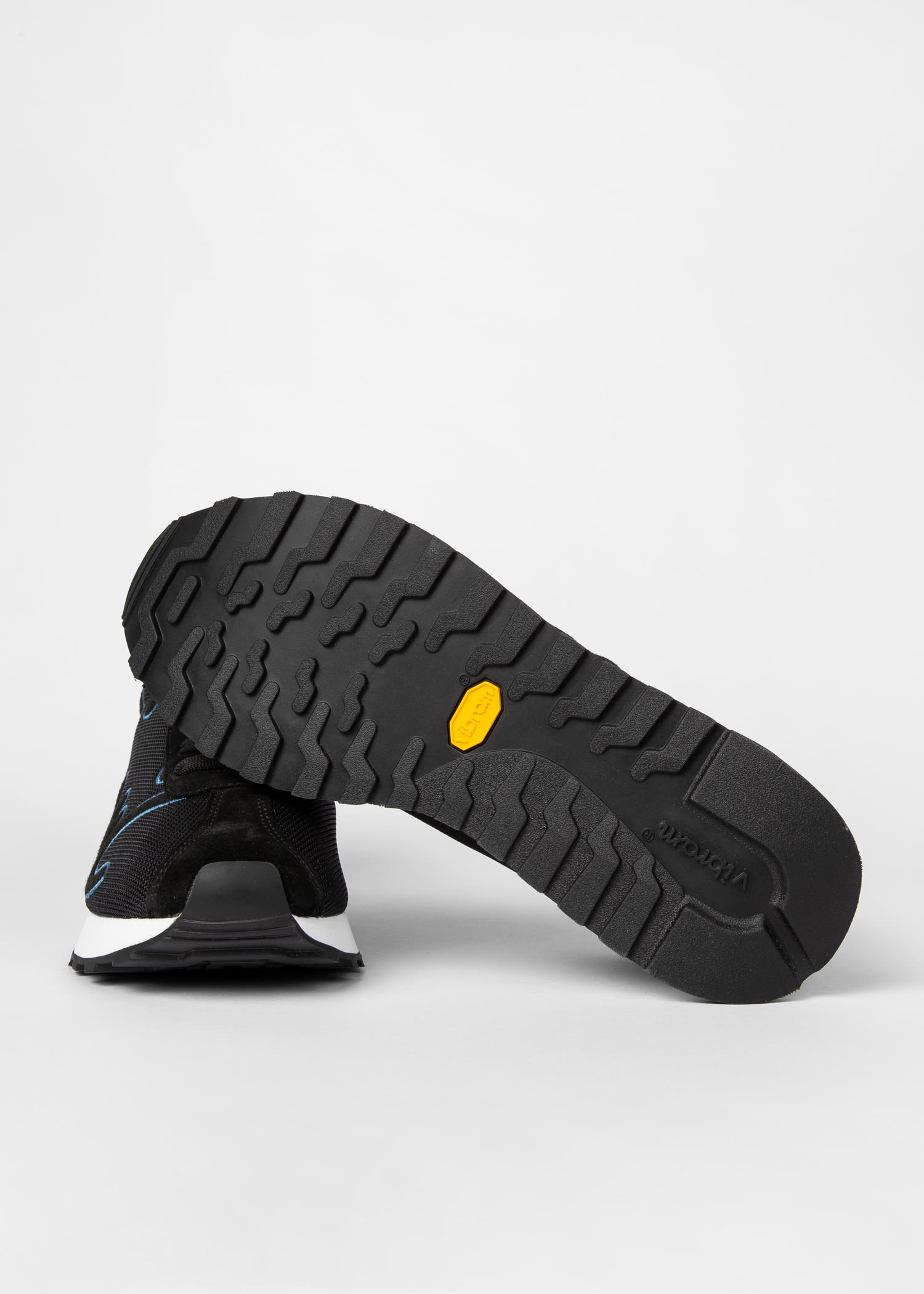 Men's Black 'Seventies' Mesh Trainers