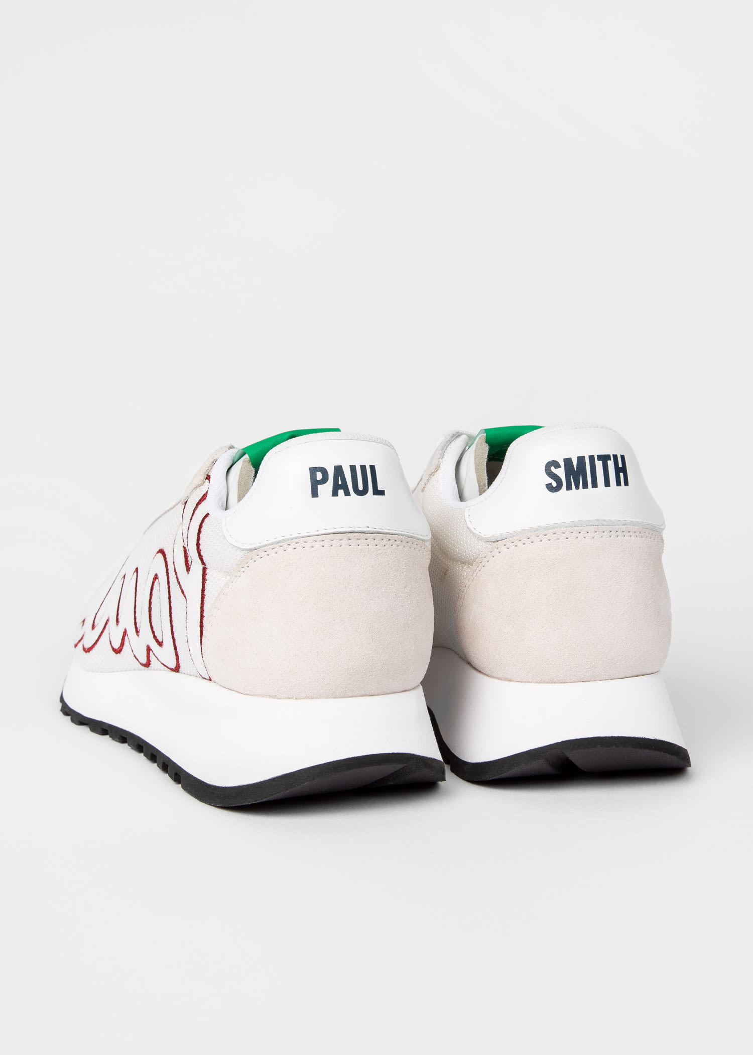 Men's White 'Seventies' Mesh Trainers