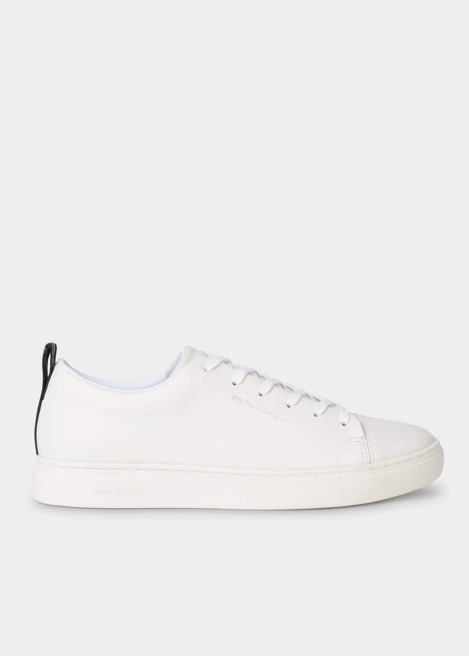 Men's White Leather Sneakers - Paul Smith US