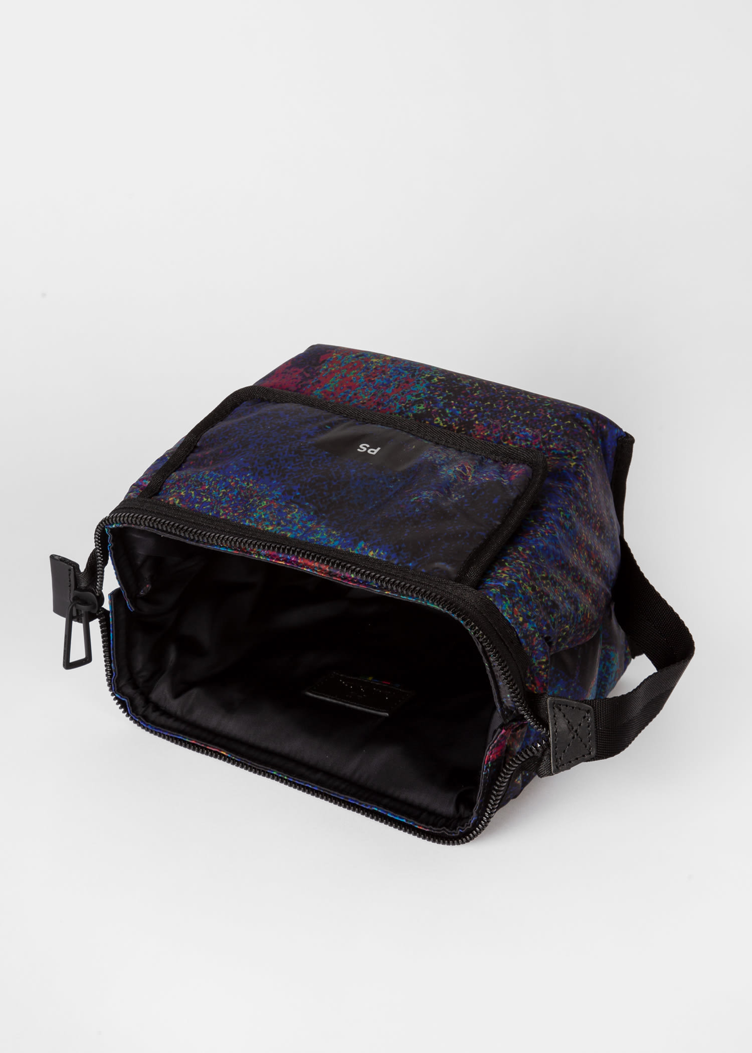Men S Oil Slick Print Recycled Polyester Wash Bag Paul Smith Asia