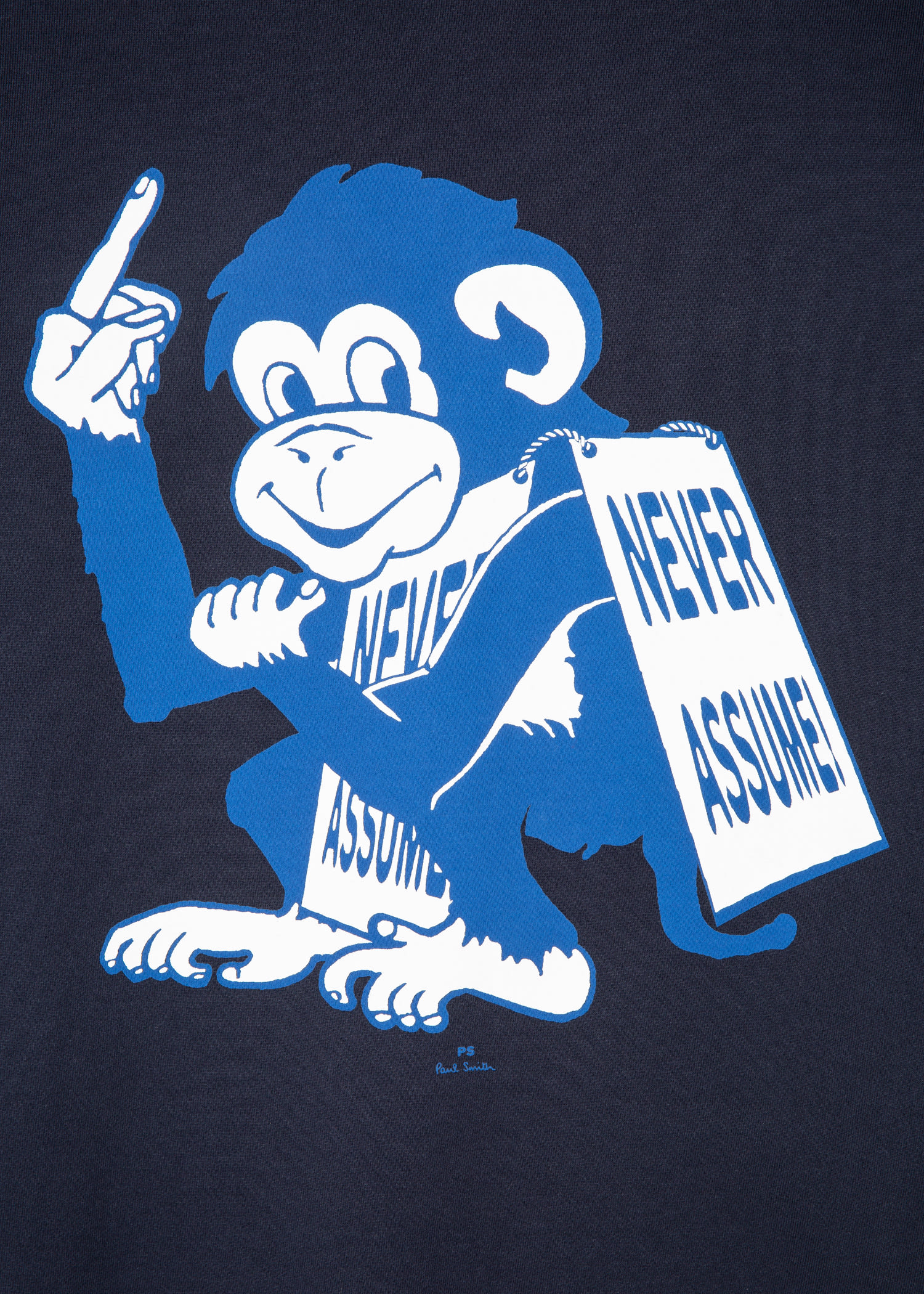 'Never Assume Monkey' Print Sweatshirt