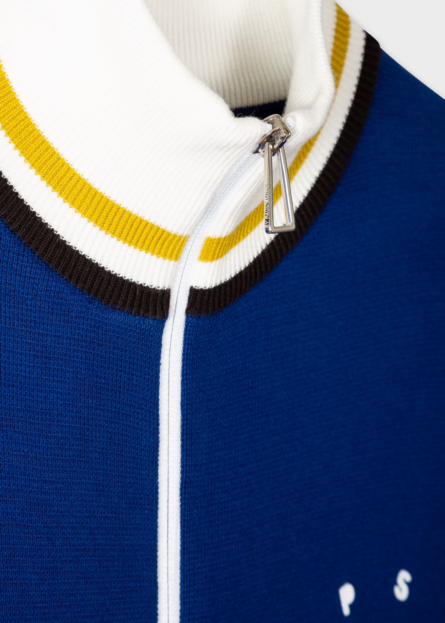 Blue Happy Cotton Zip Top Paul Smith Asia Blue Happy Cotton Zip Top Paul Smith Asia