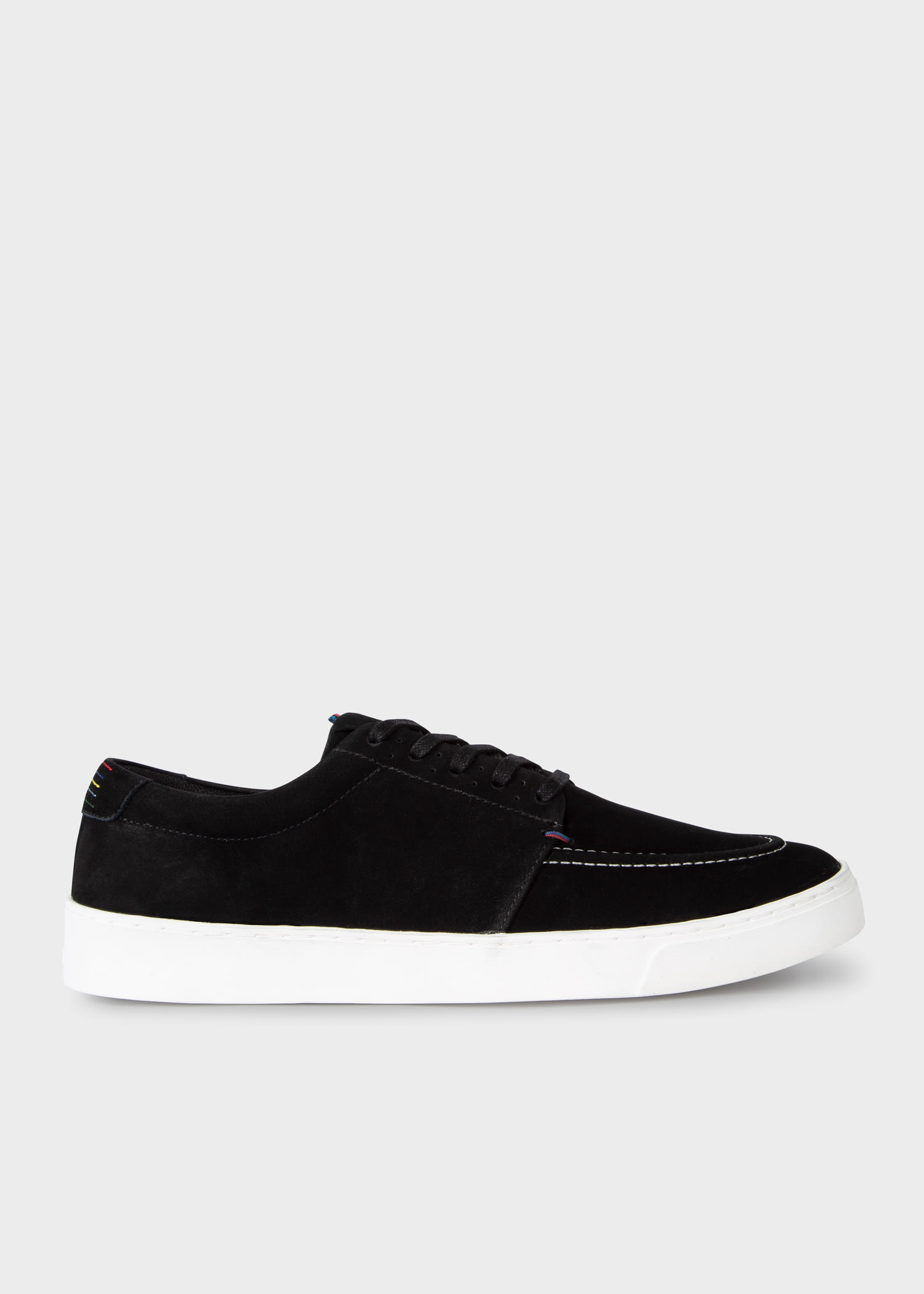 Men's Designer Trainers | White & Black Leather Trainers - Paul Smith
