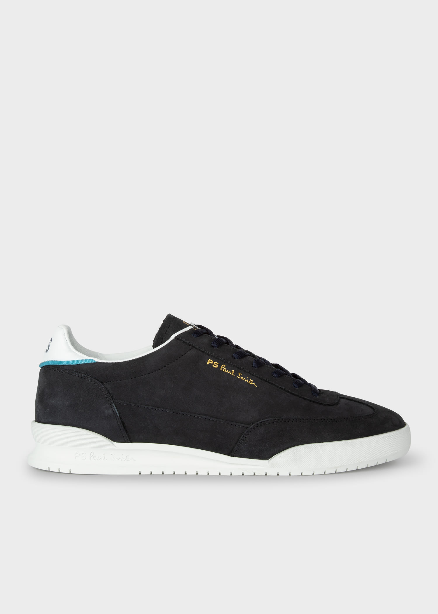 Men's Designer Trainers | White & Black Leather Trainers - Paul Smith