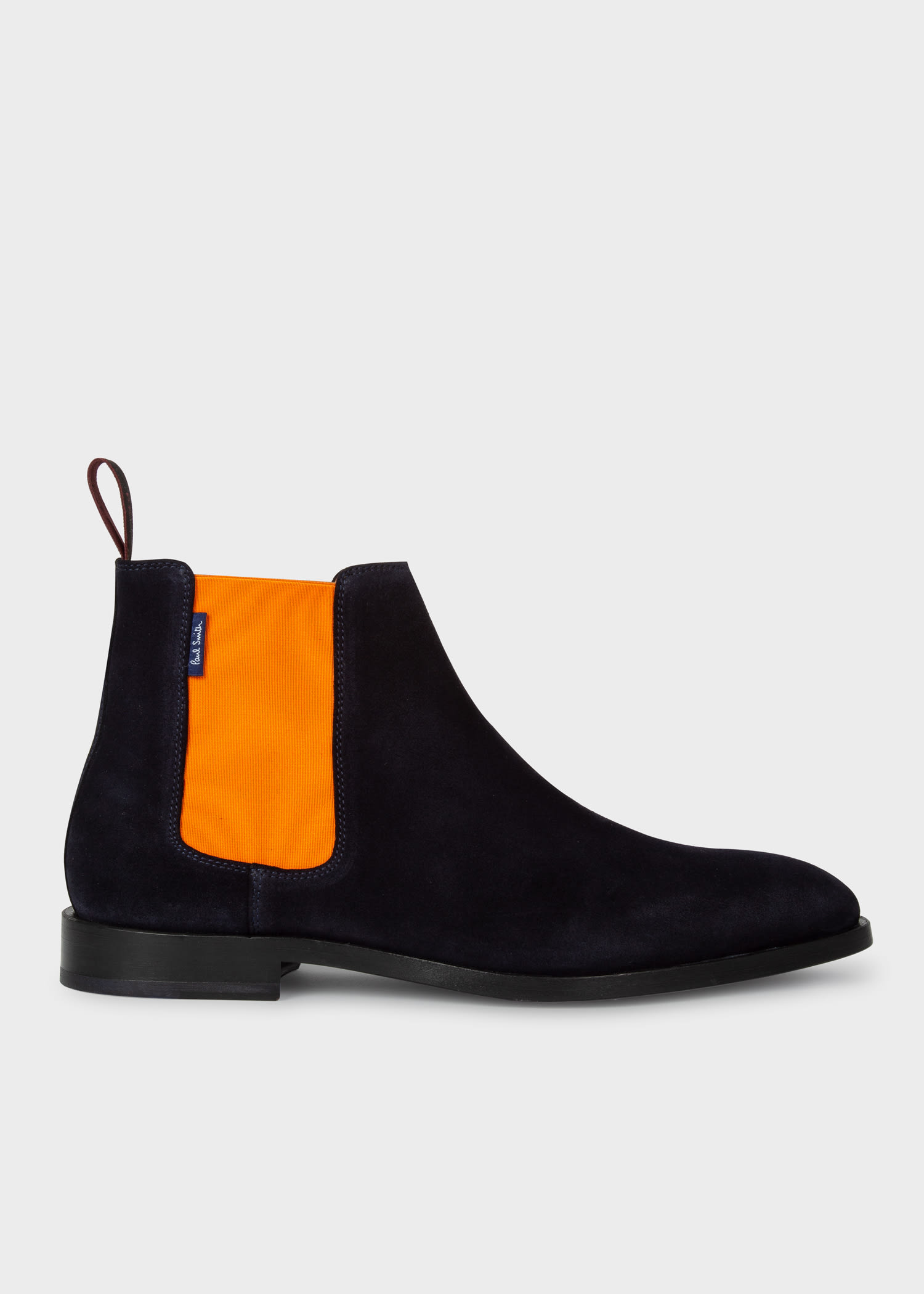 Men's Black Smooth Calf Leather 'Gerald' Chelsea Boots - Paul Smith
