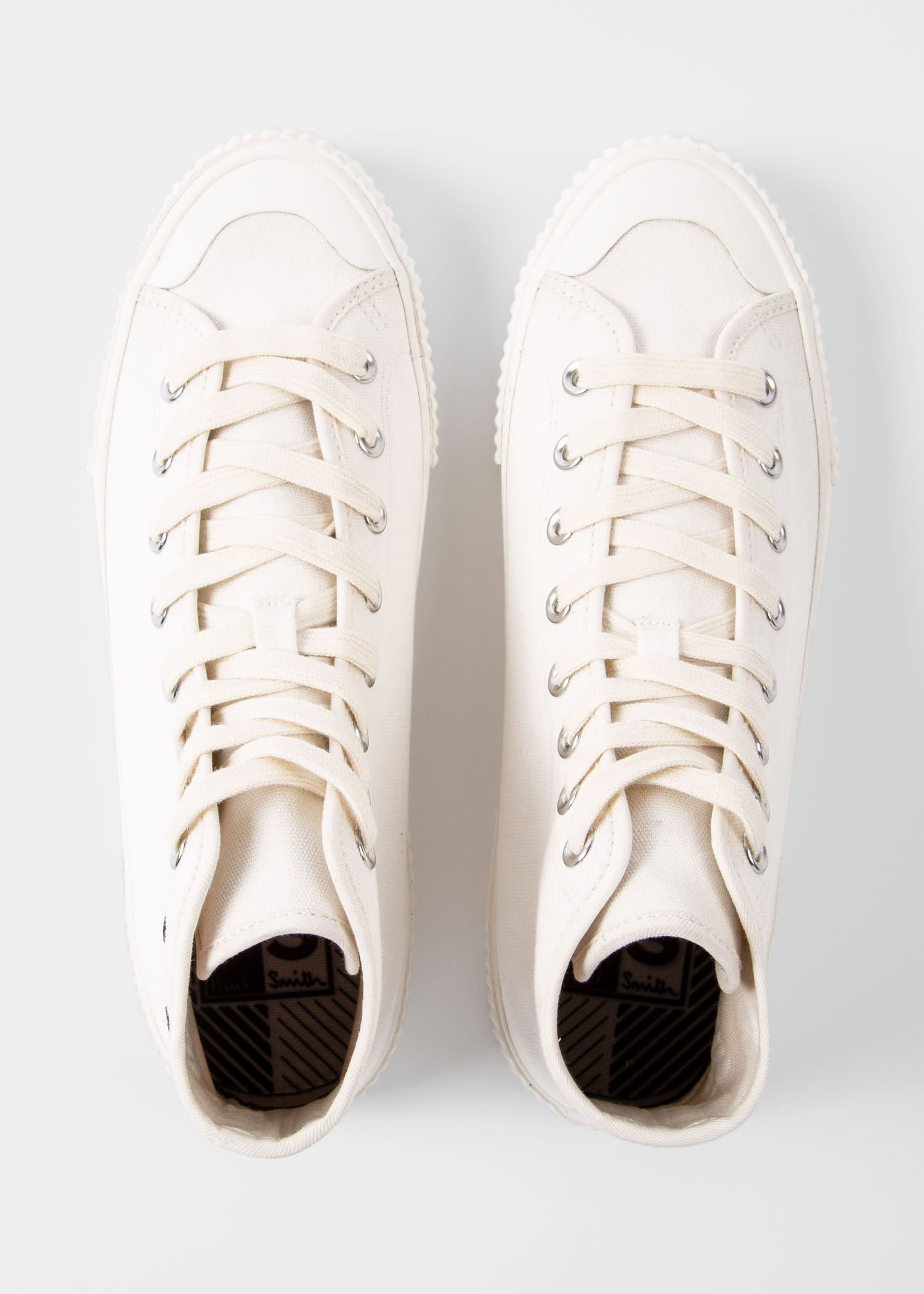 Men's White Canvas 'Kibby' Sneakers