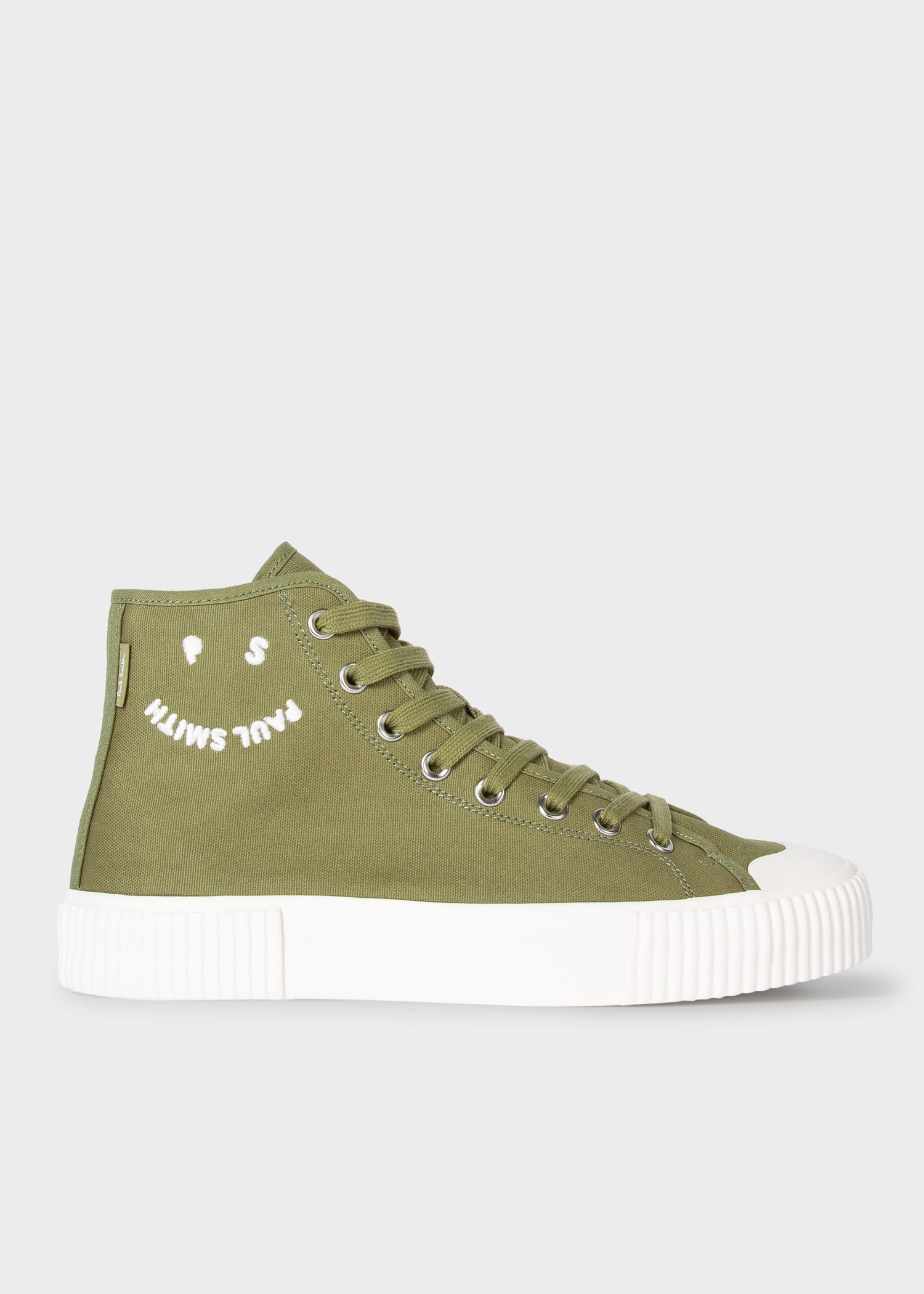 Men's Designer Trainers | White & Black Leather Trainers - Paul Smith